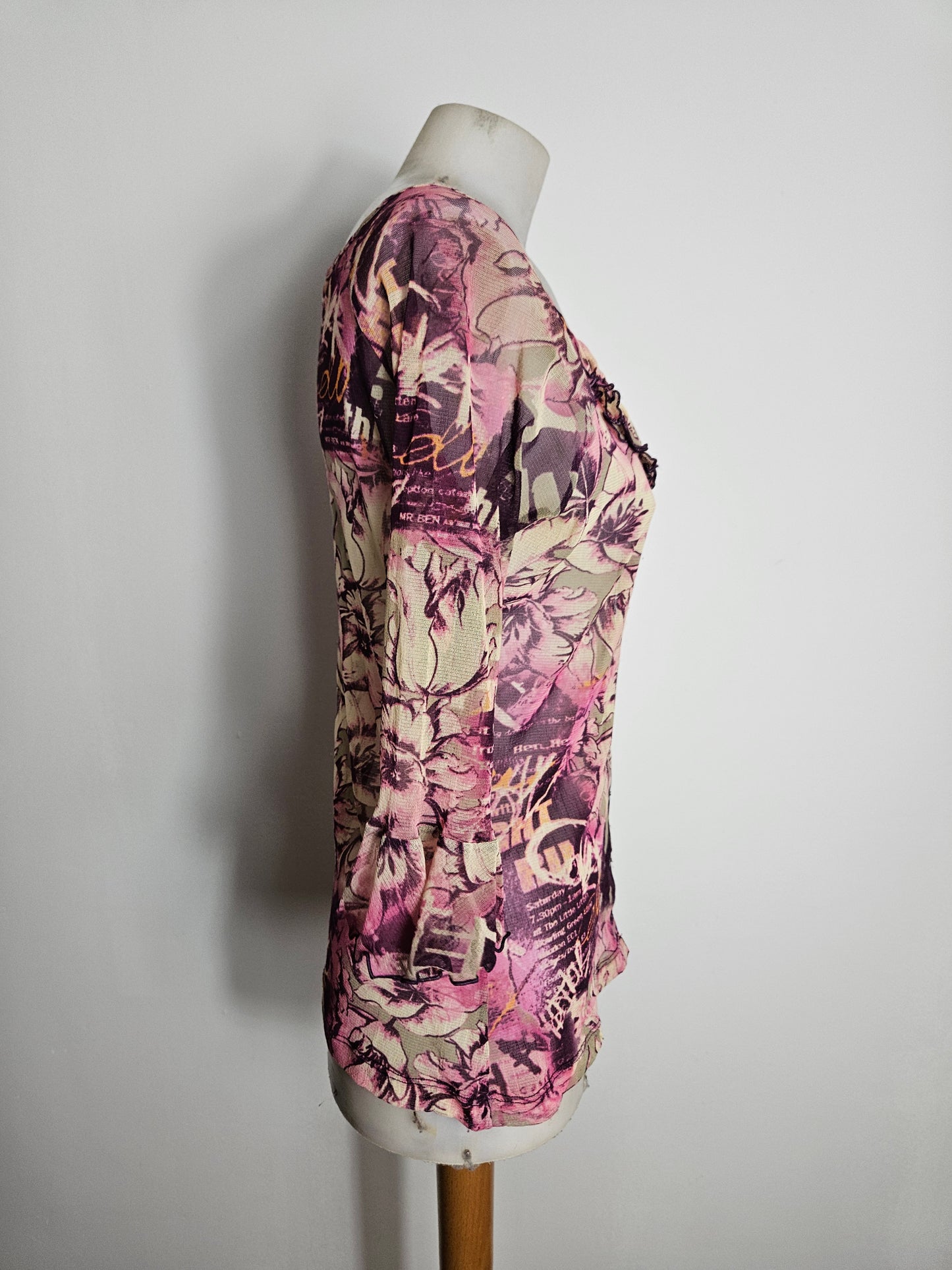 Haut en voile floral