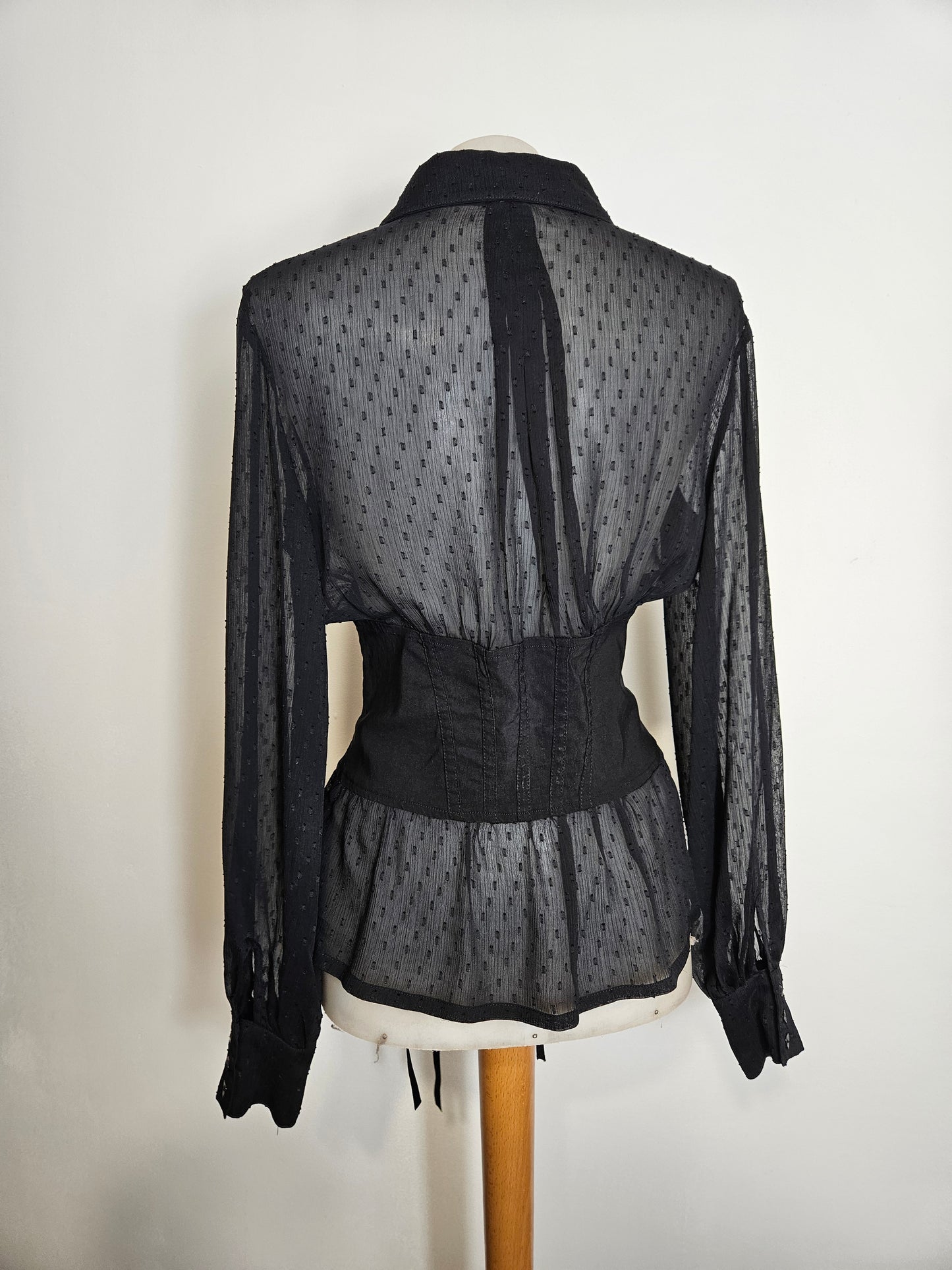 Chemise en voile à laçage