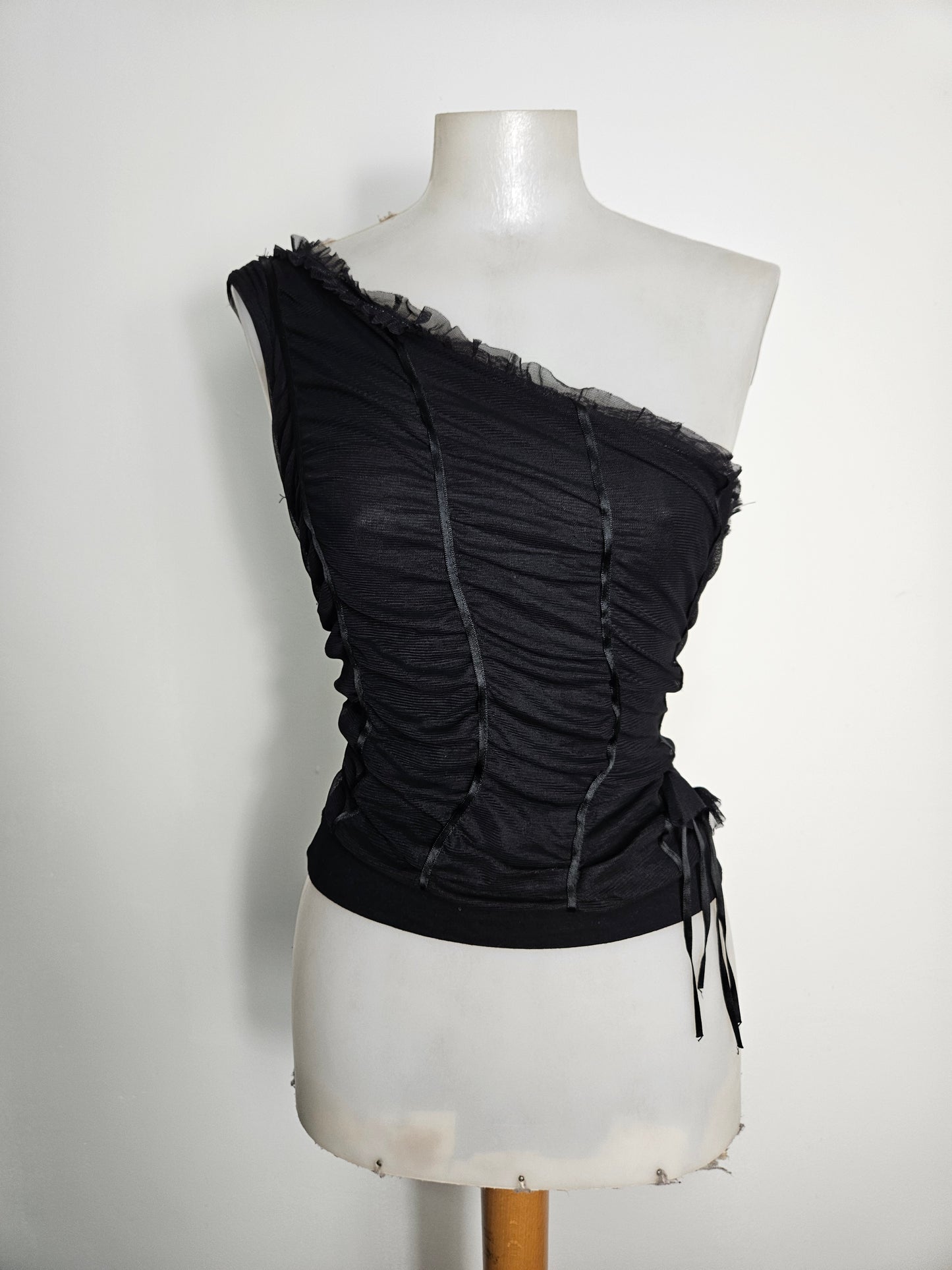 Haut asymétrique en voile plissé