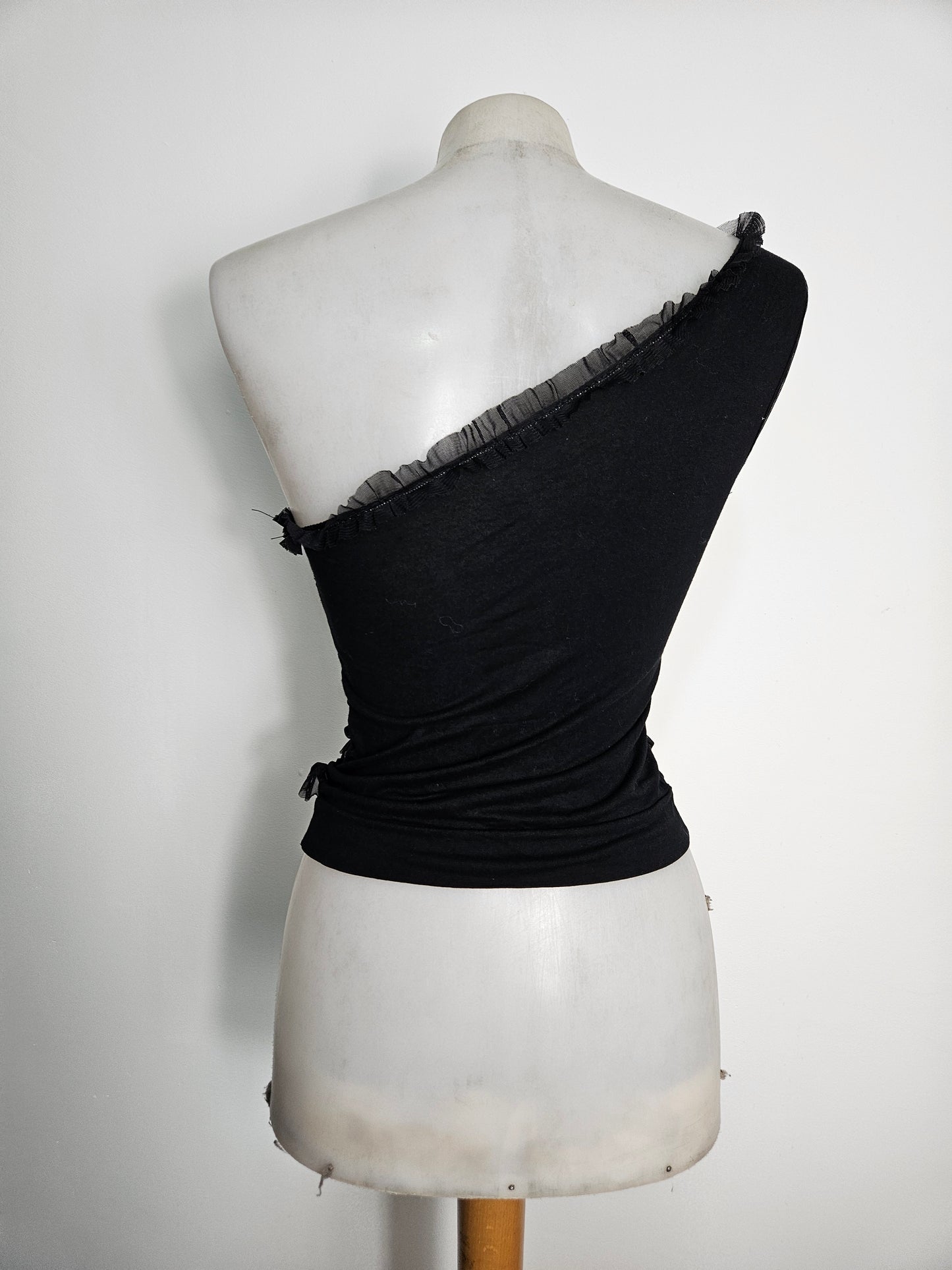 Haut asymétrique en voile plissé