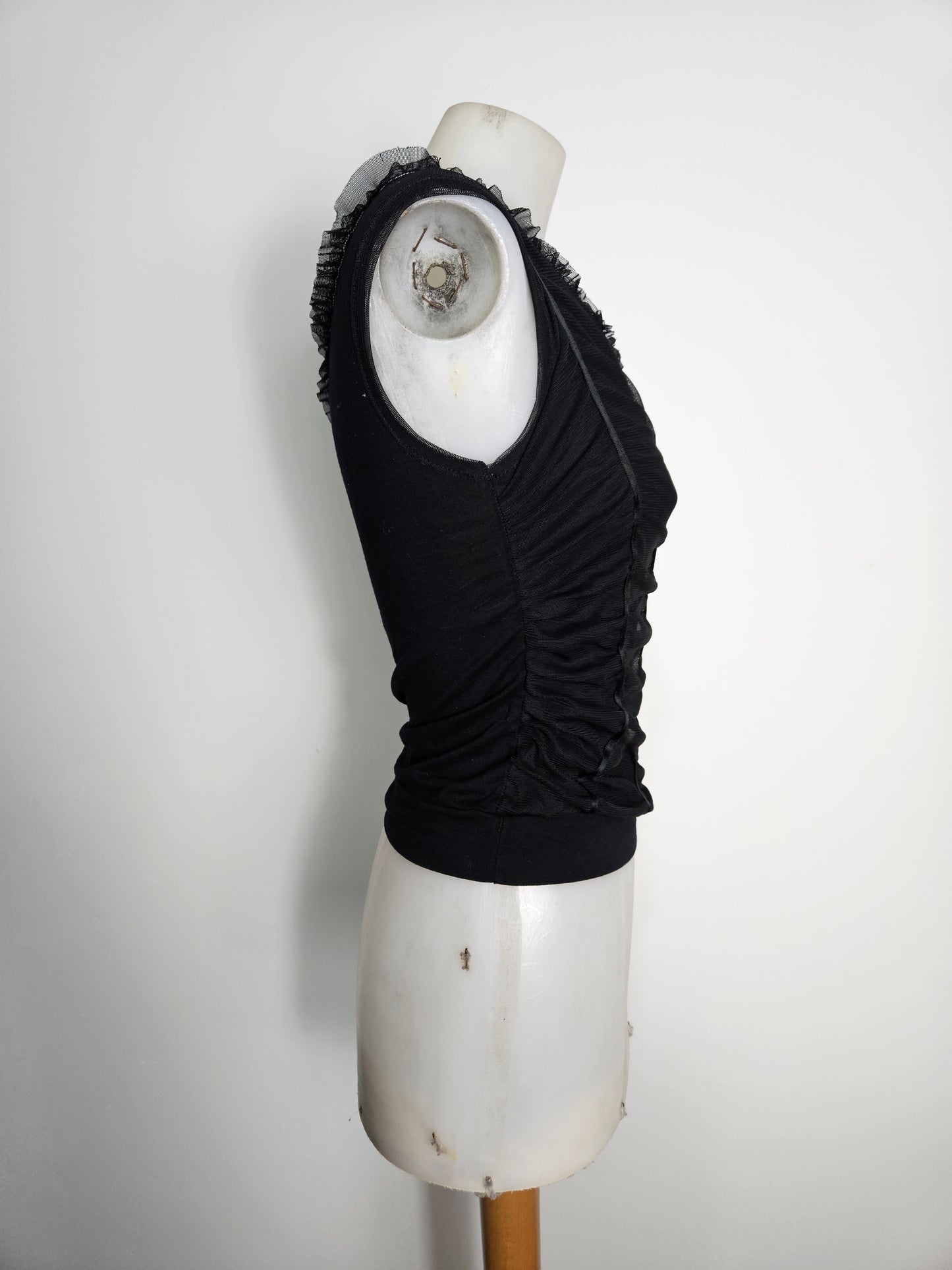 Haut asymétrique en voile plissé