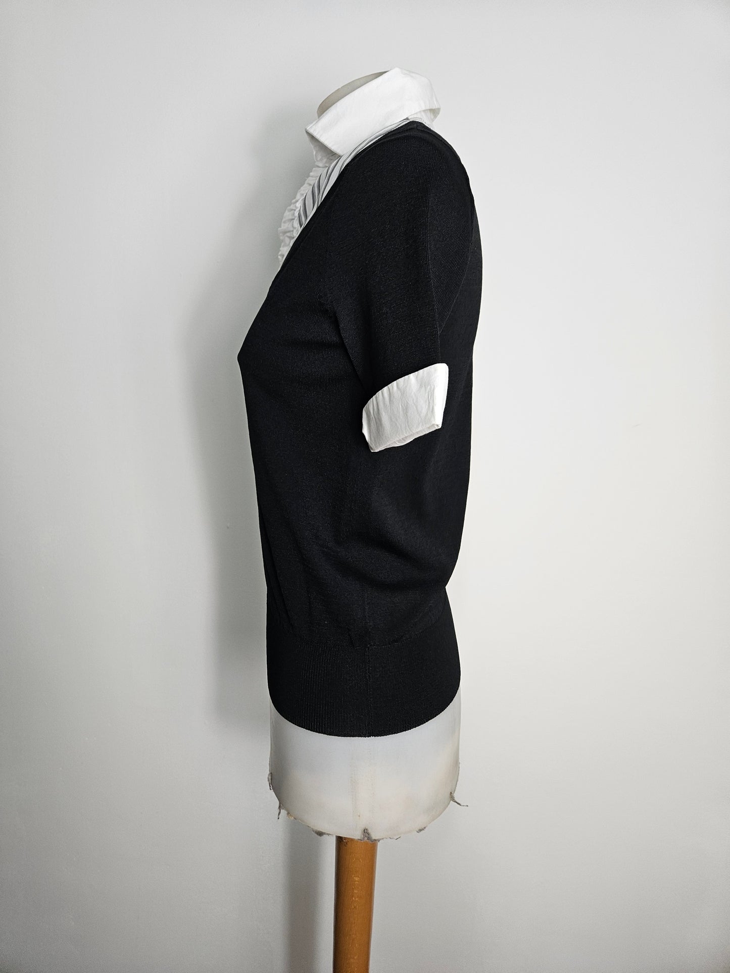 Haut en superposition col chemise