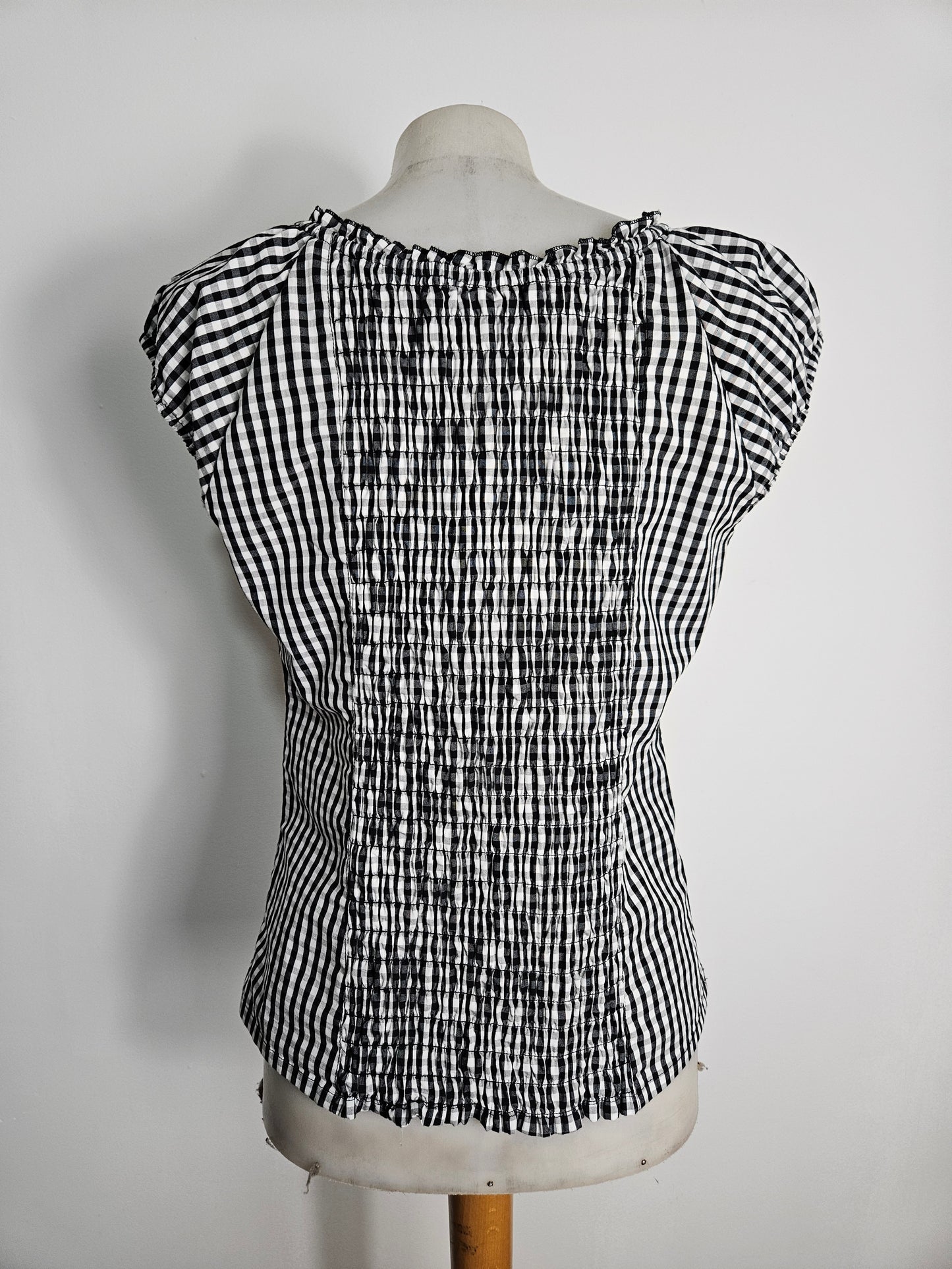 Haut esprit corset à carreaux