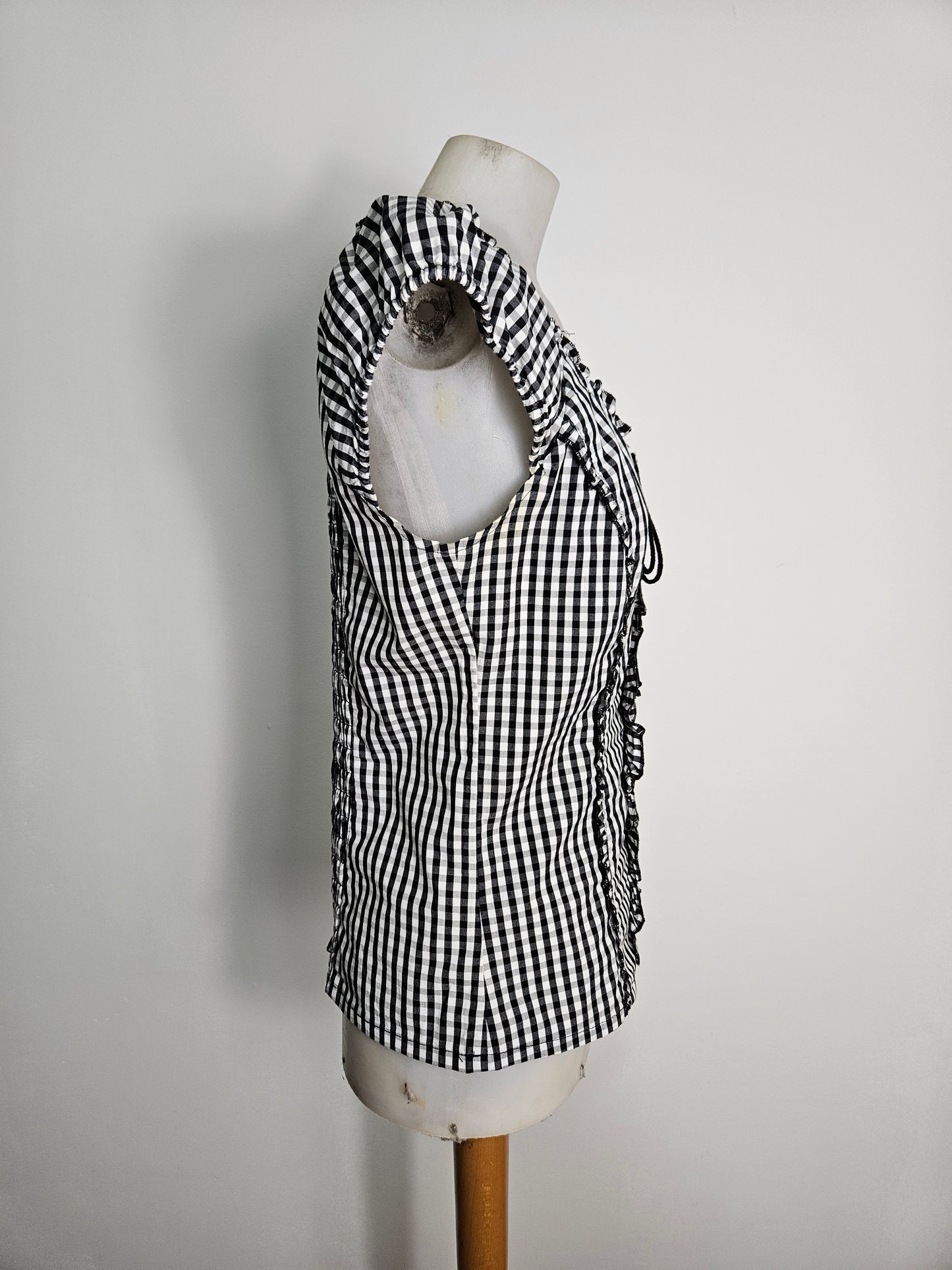 Haut esprit corset à carreaux