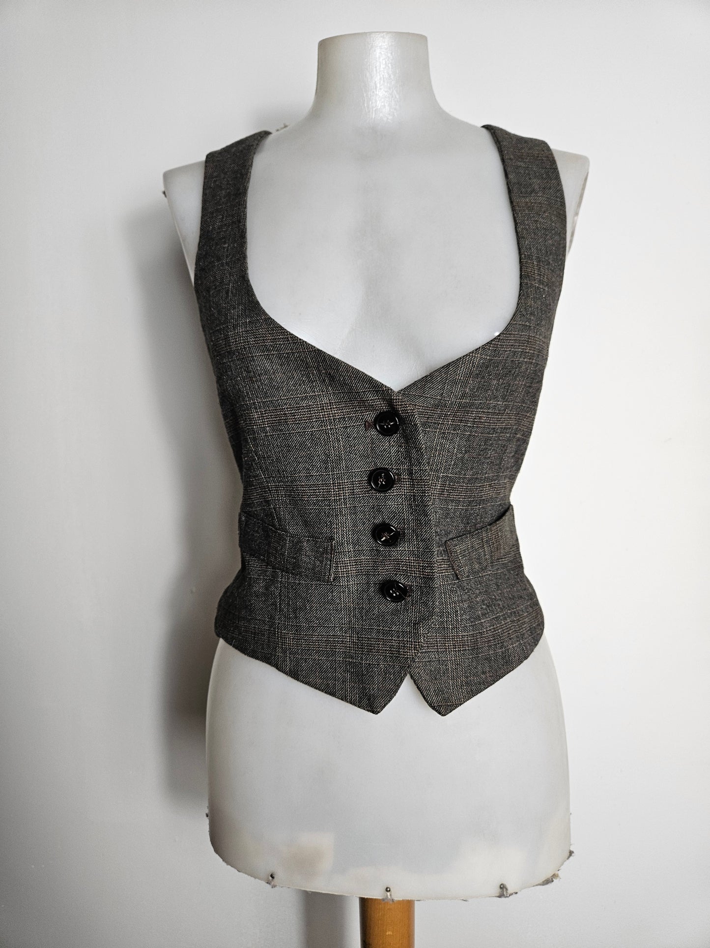 Veste barman tons marrons