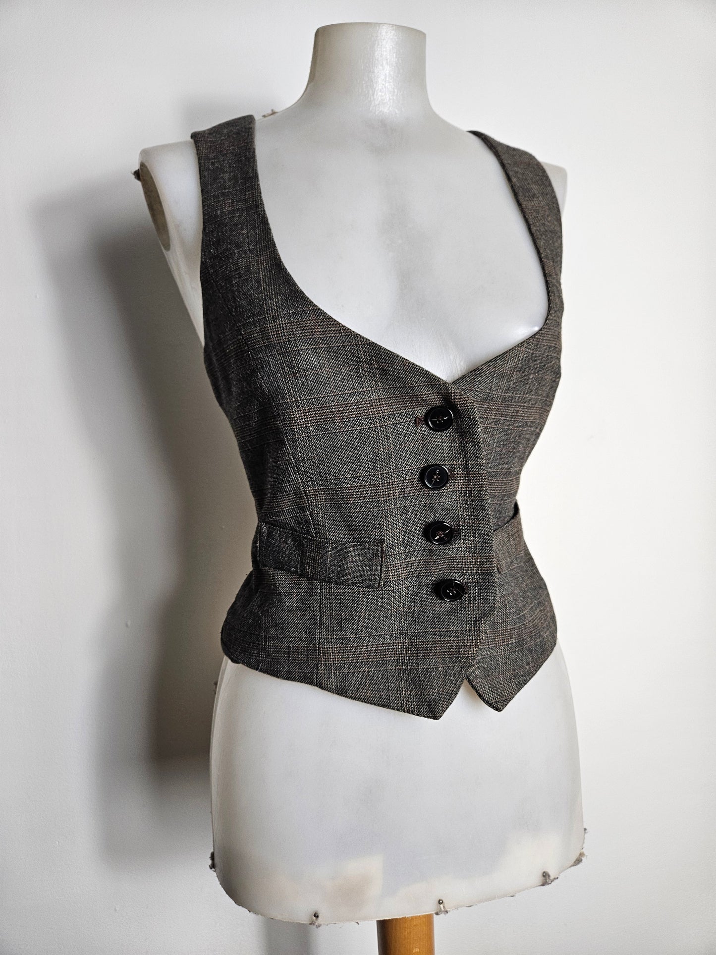 Veste barman tons marrons