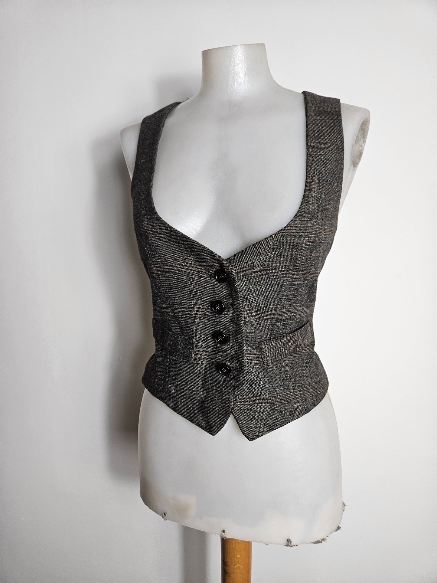 Veste barman tons marrons