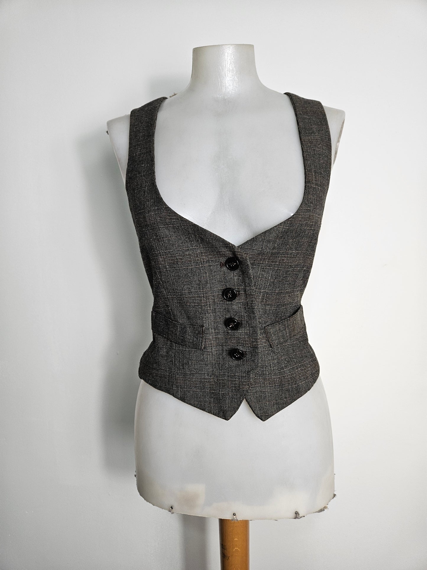 Veste barman tons marrons