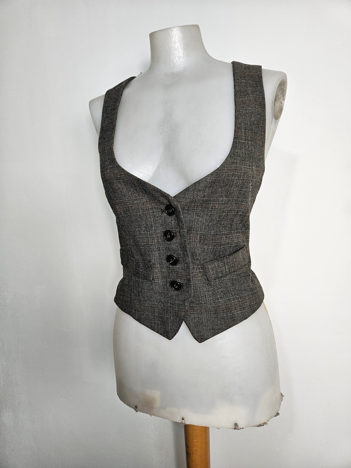 Veste barman tons marrons