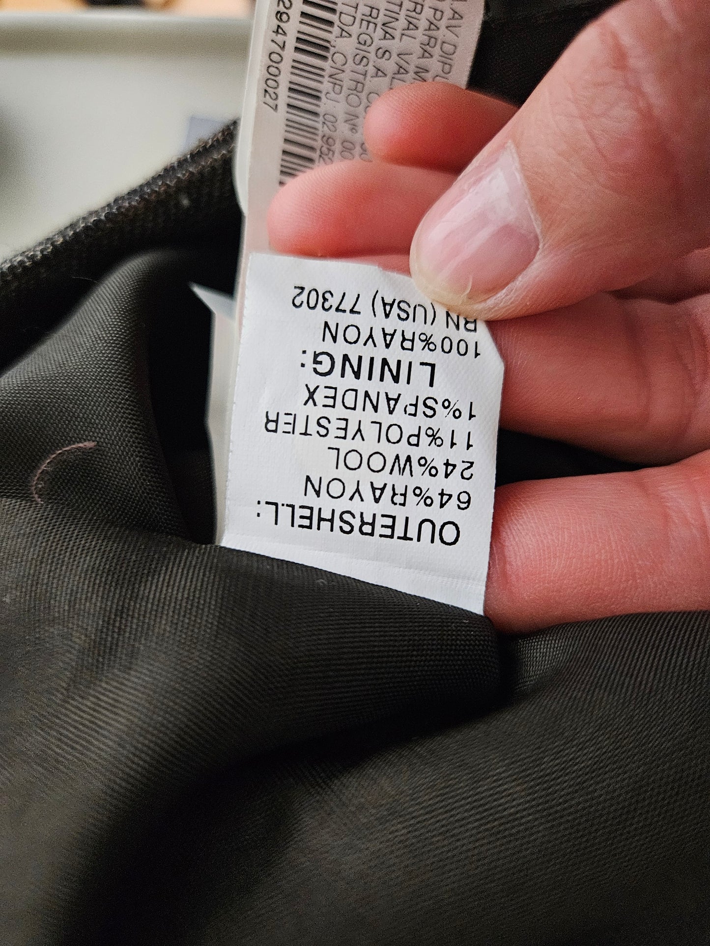 Veste barman tons marrons