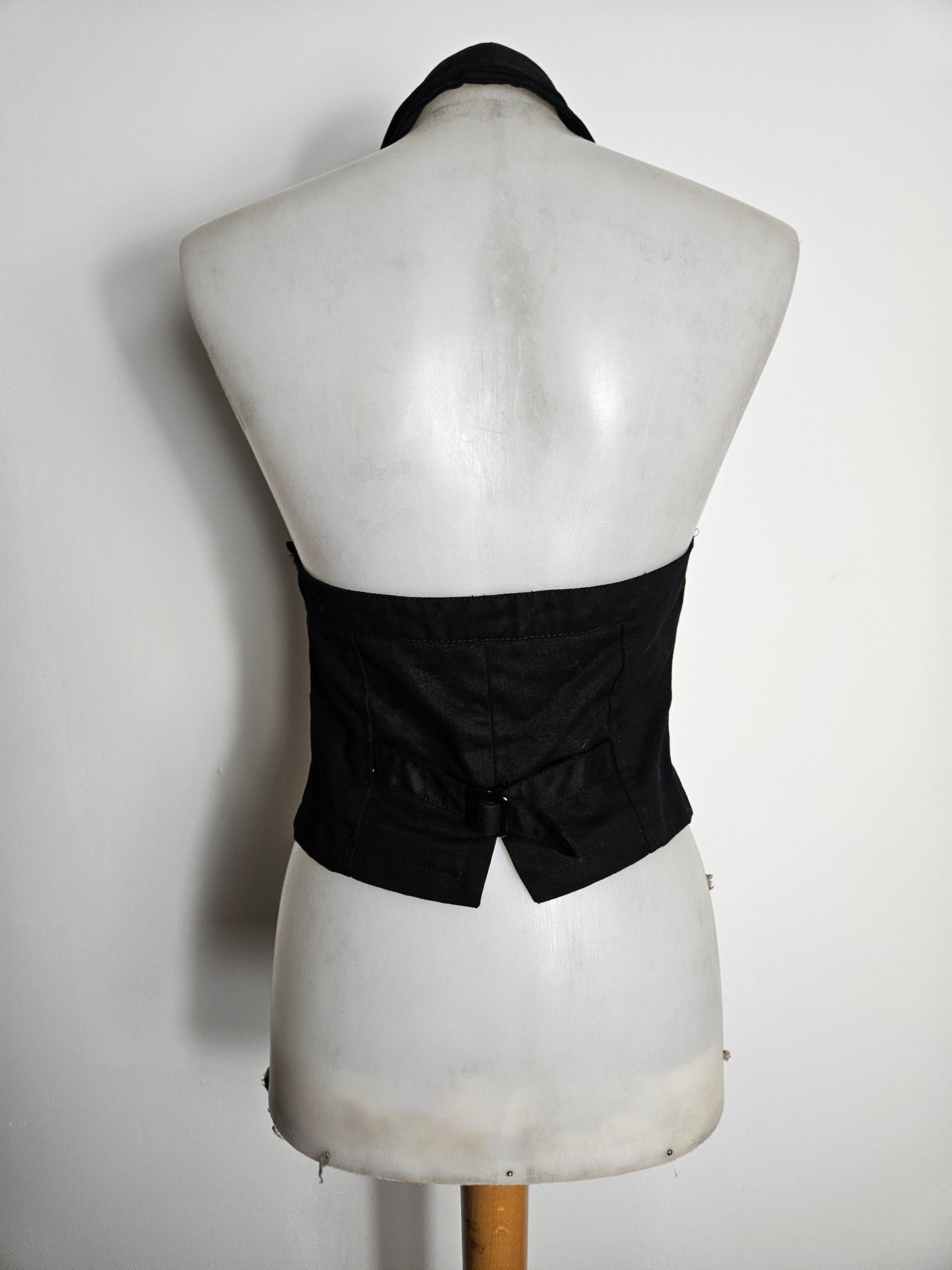 Veste barman dos nu noire