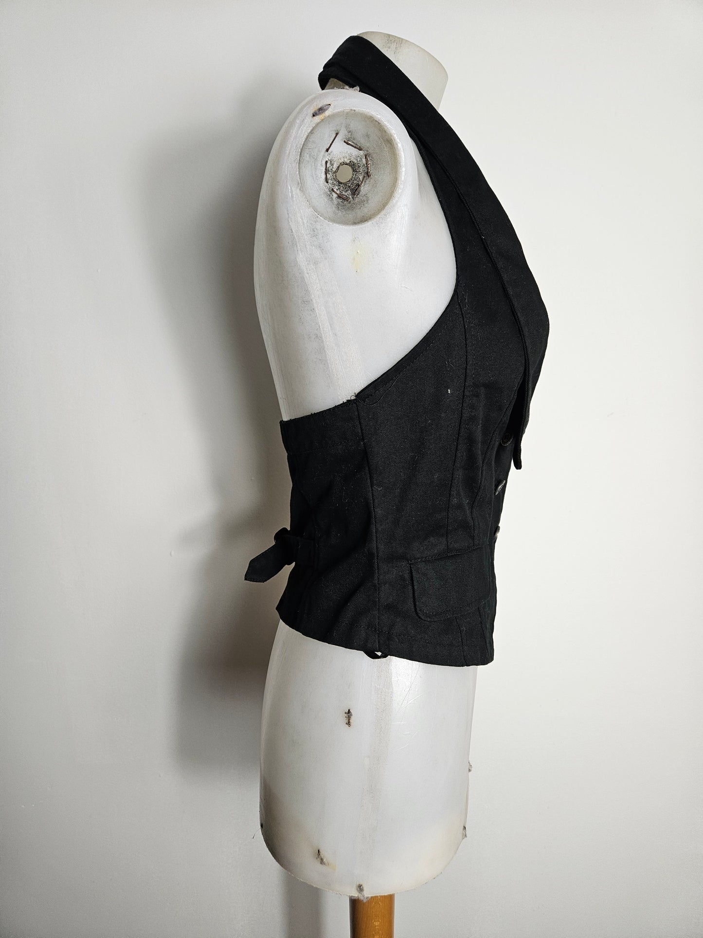 Veste barman dos nu noire