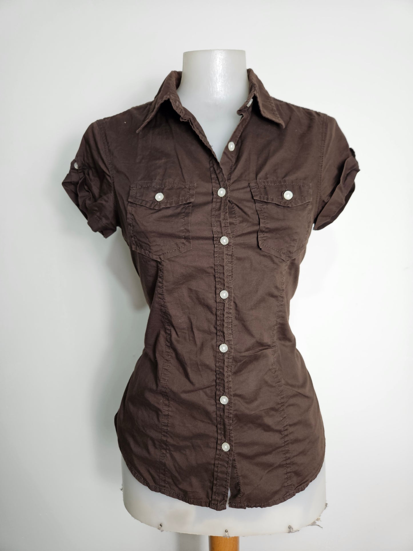 Chemise cintrée noire