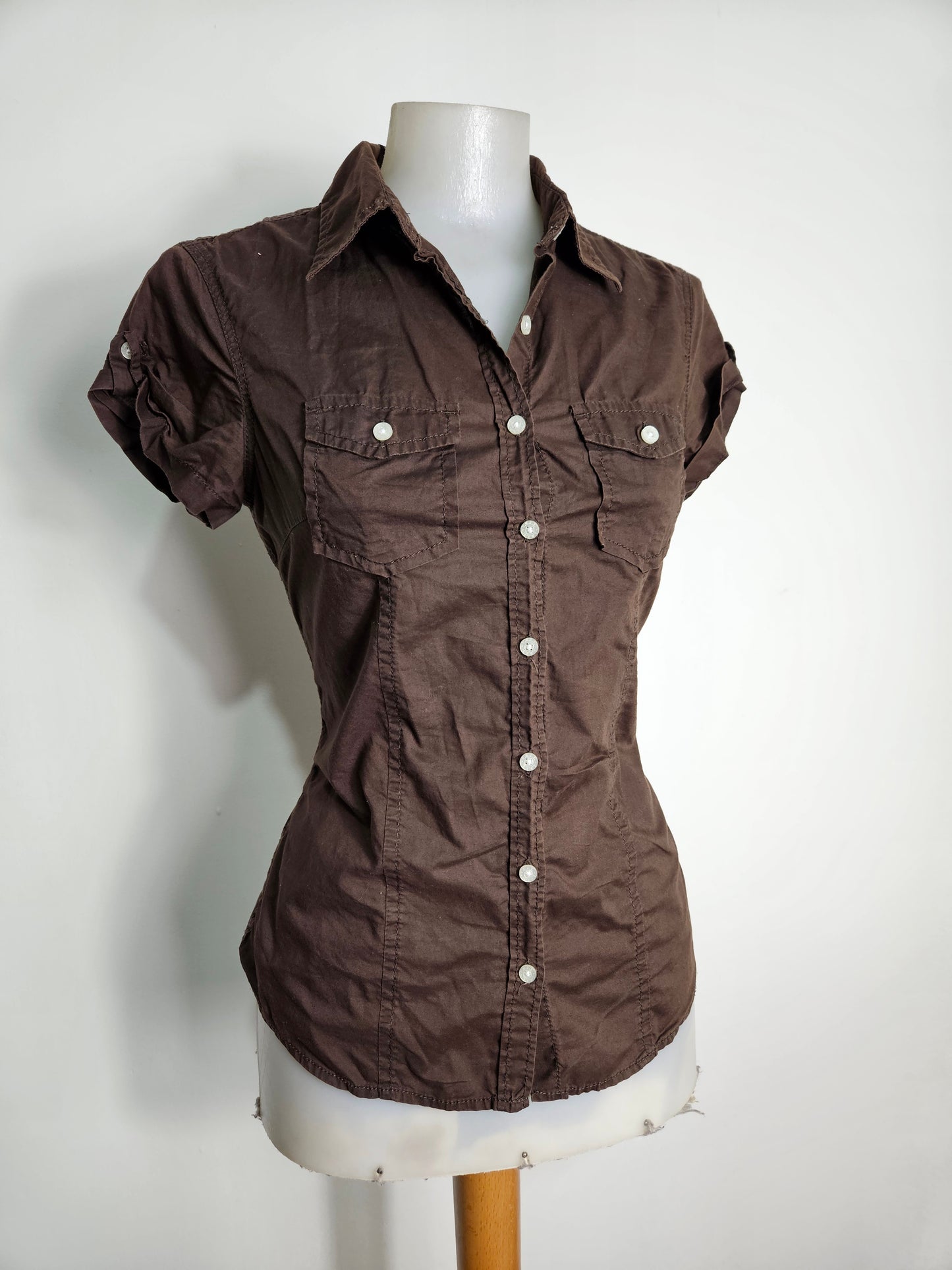 Chemise cintrée noire