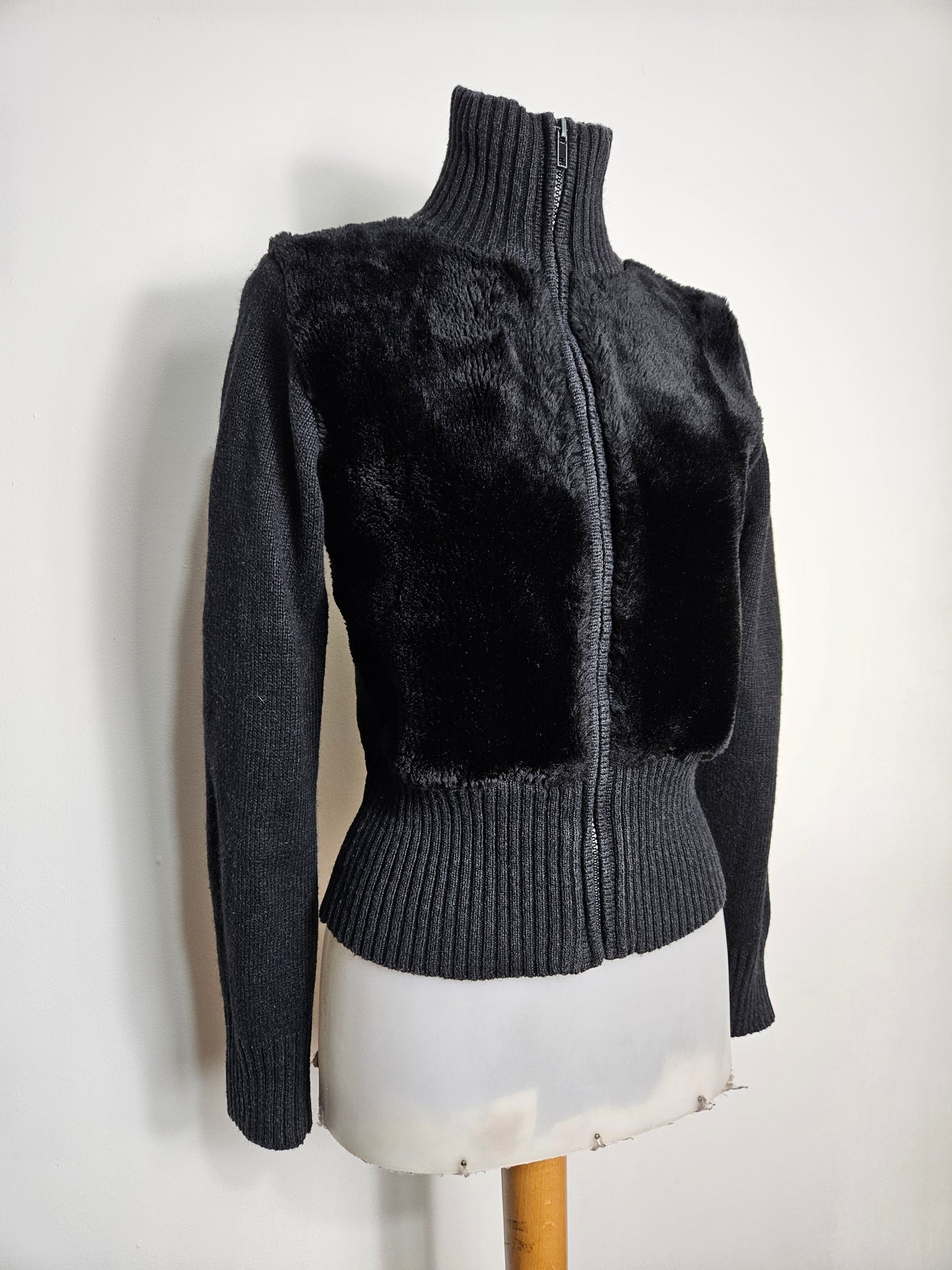 Blouson détails fausse fourrure