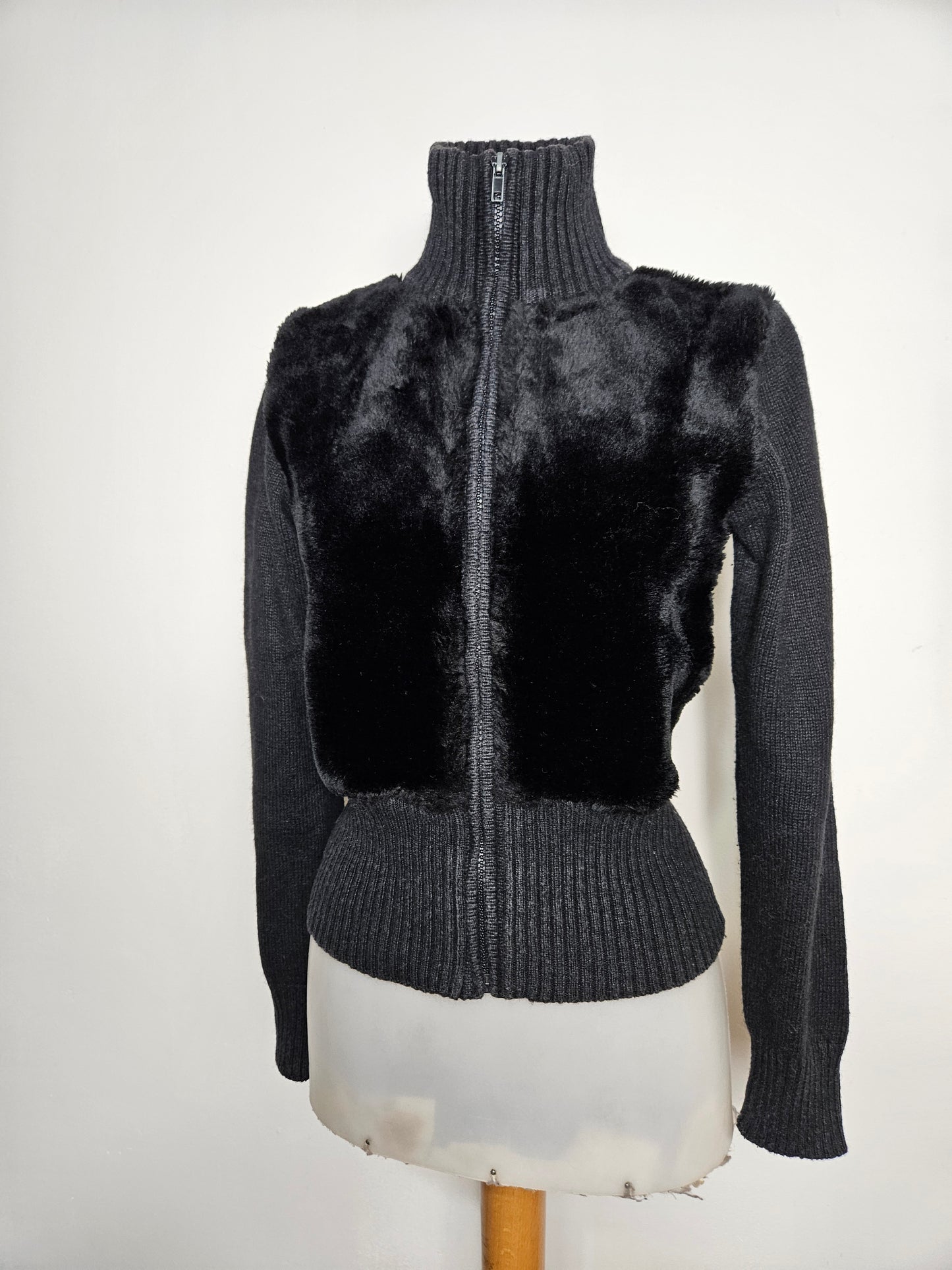 Blouson détails fausse fourrure