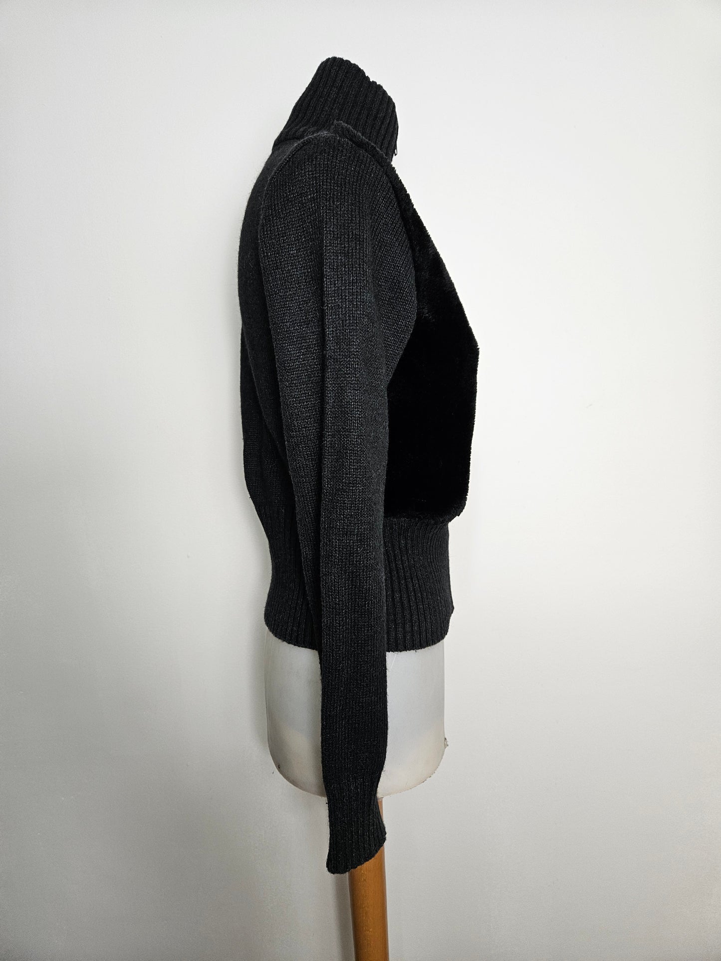 Blouson détails fausse fourrure