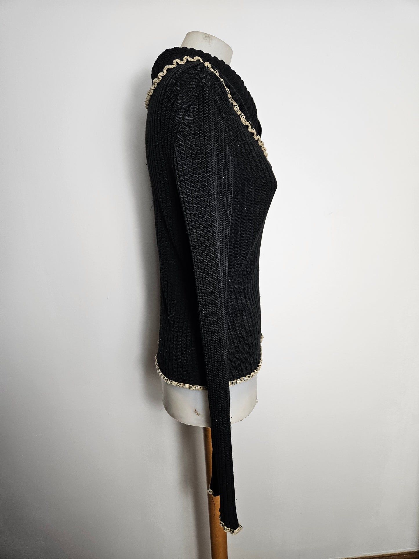 Pull côtelé à zip