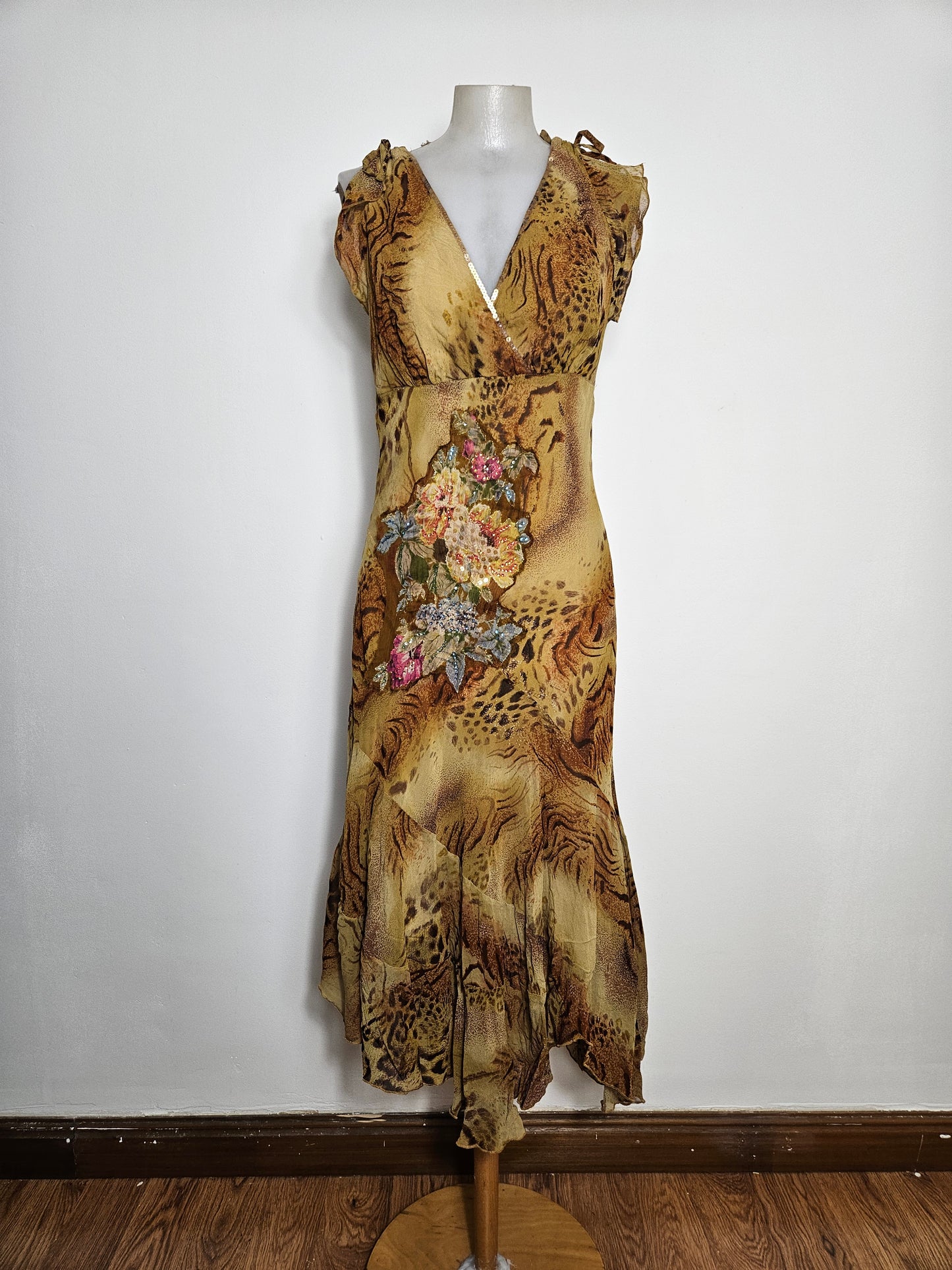 Robe en voile floral