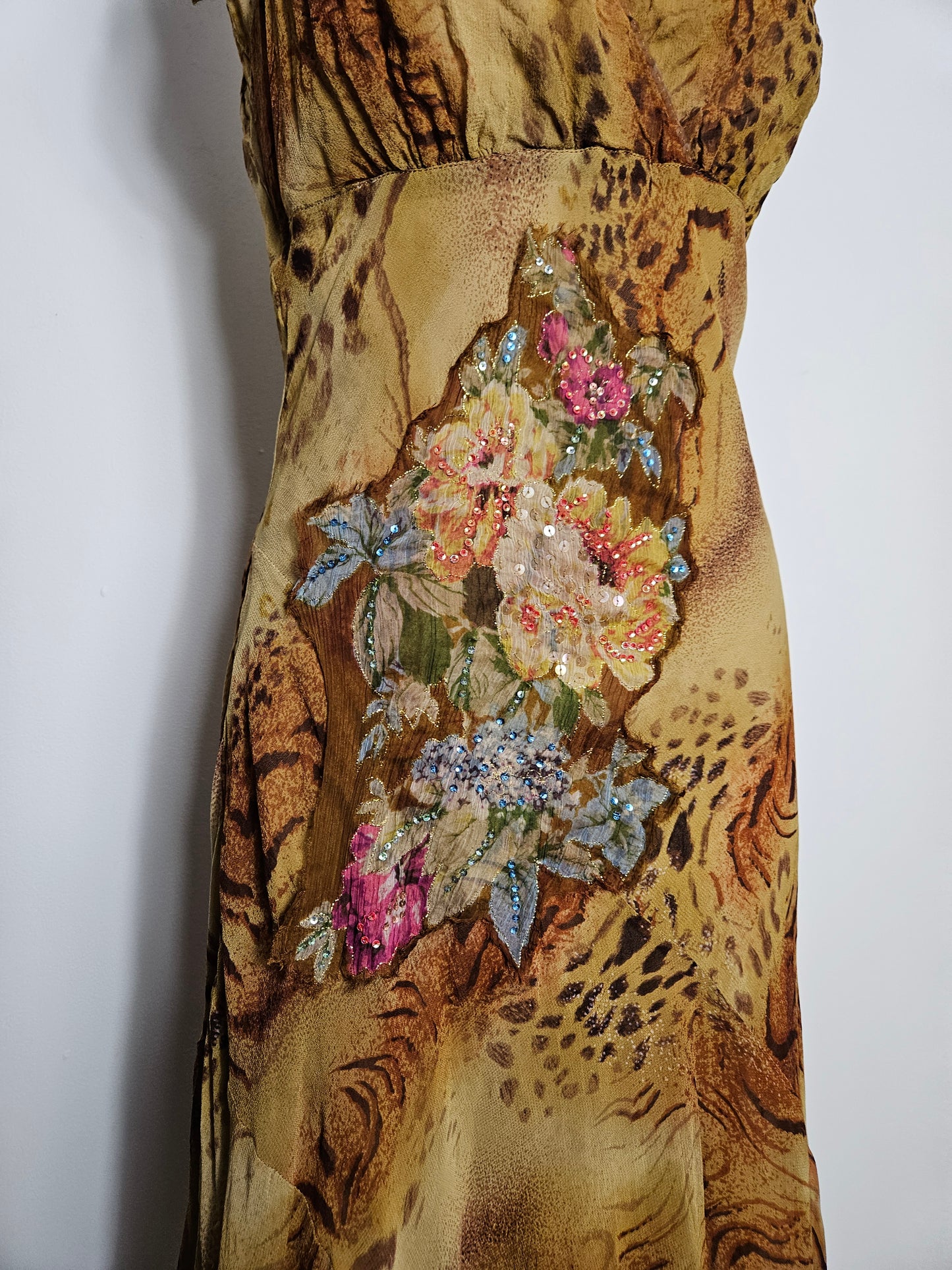 Robe en voile floral