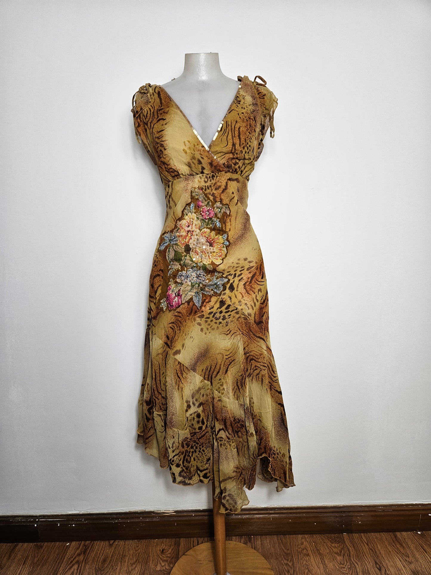 Robe en voile floral