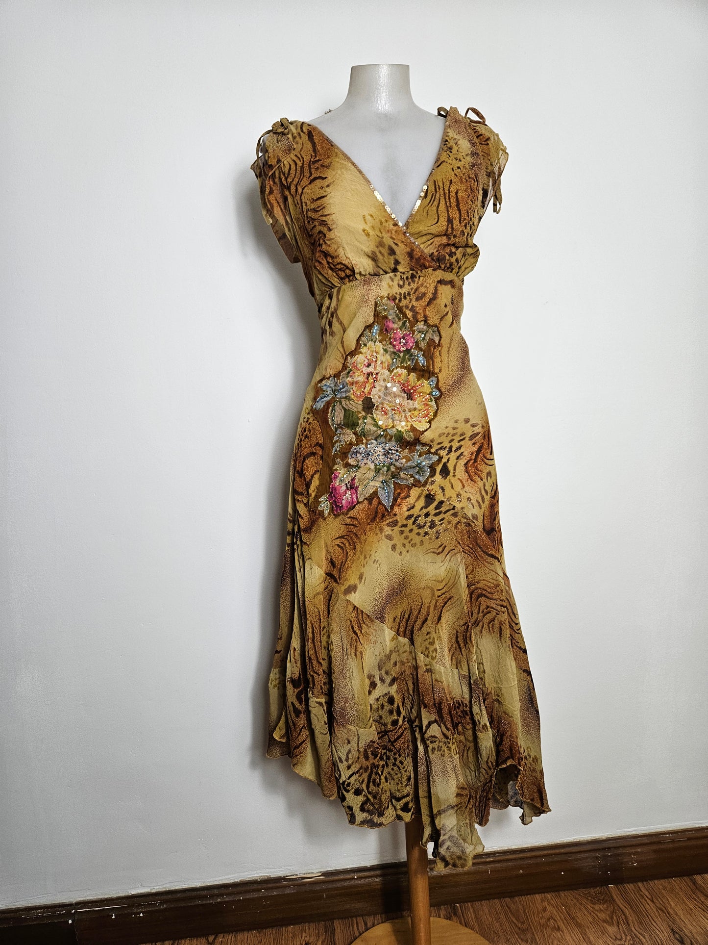 Robe en voile floral