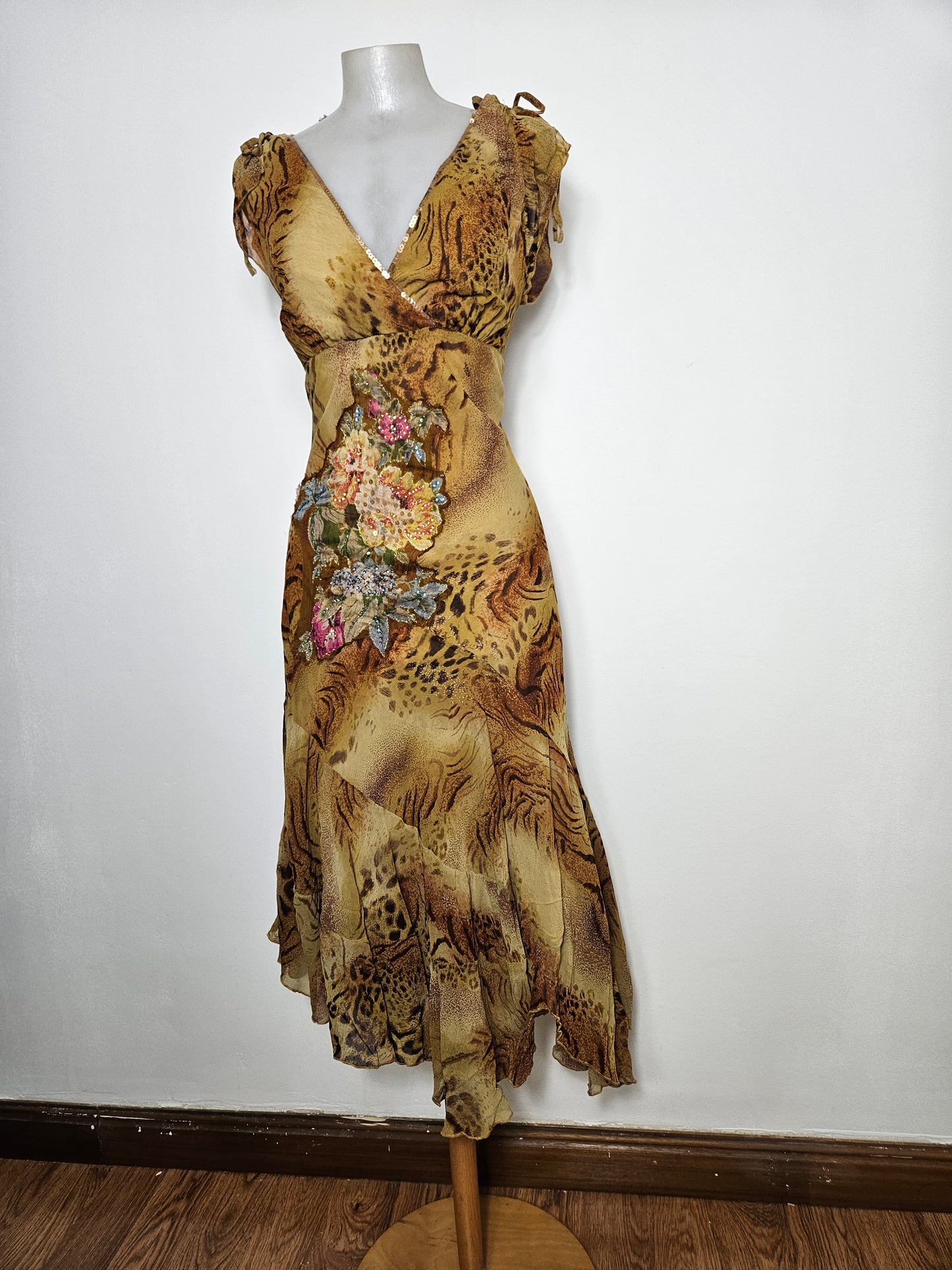 Robe en voile floral