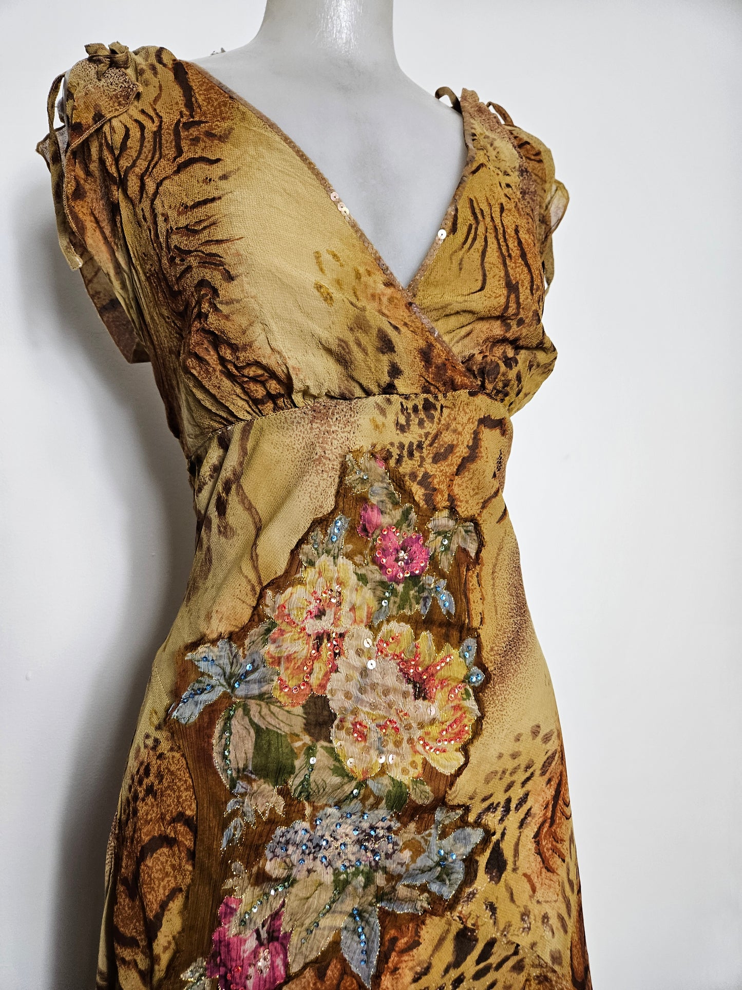 Robe en voile floral