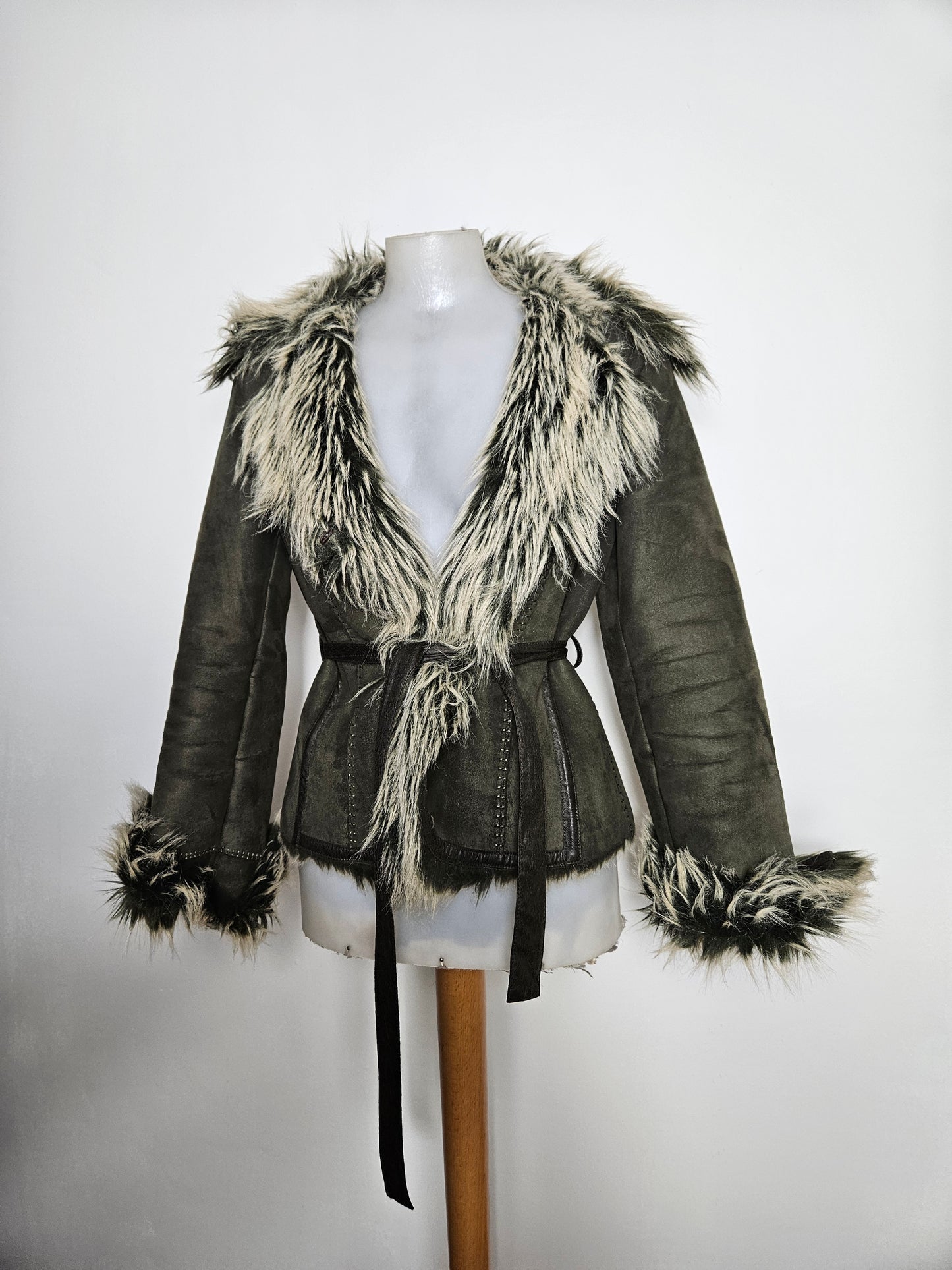 Manteau similidaim et fausse fourrure