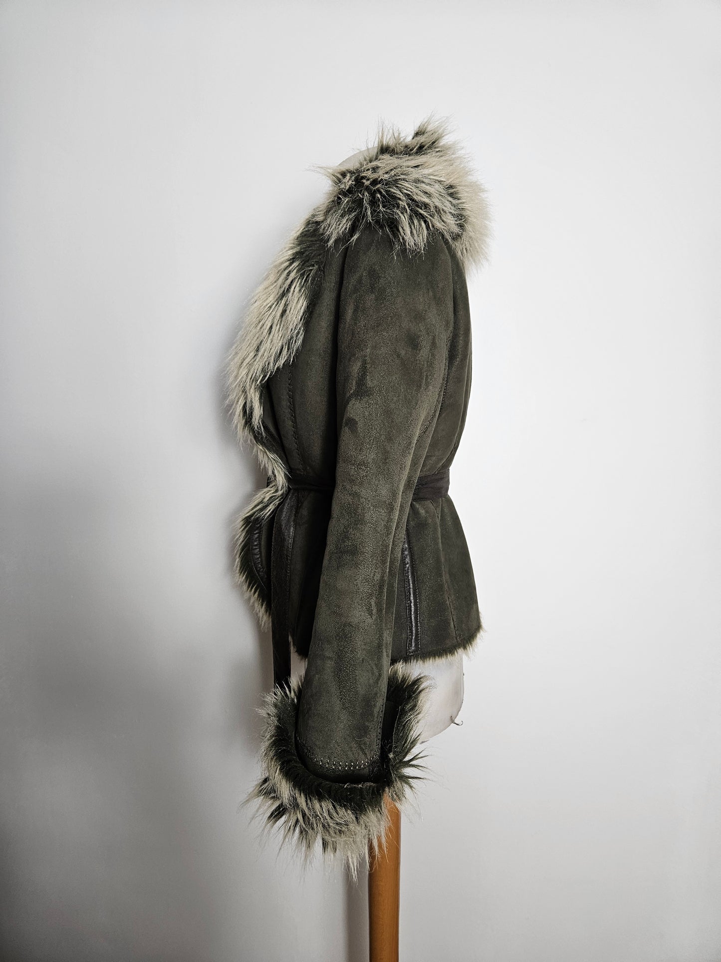 Manteau similidaim et fausse fourrure