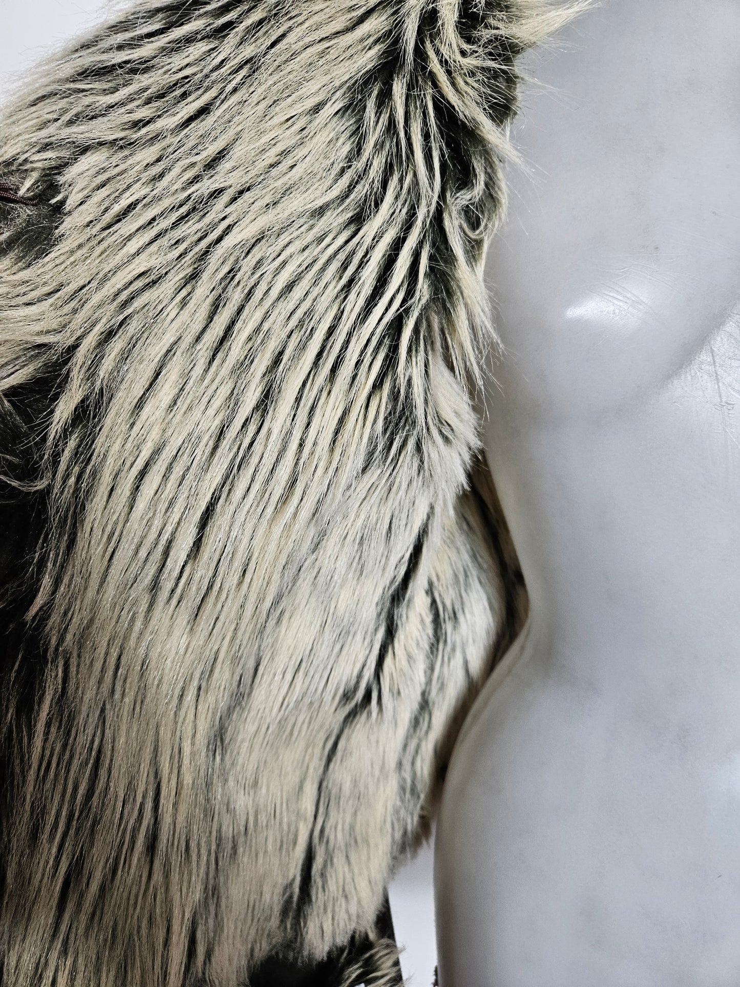 Manteau similidaim et fausse fourrure