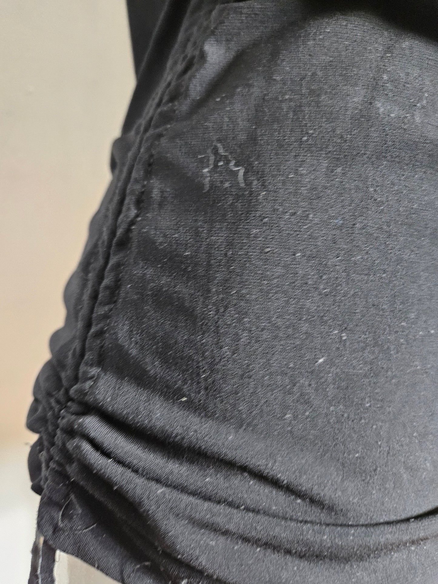 Haut plissé détails zip