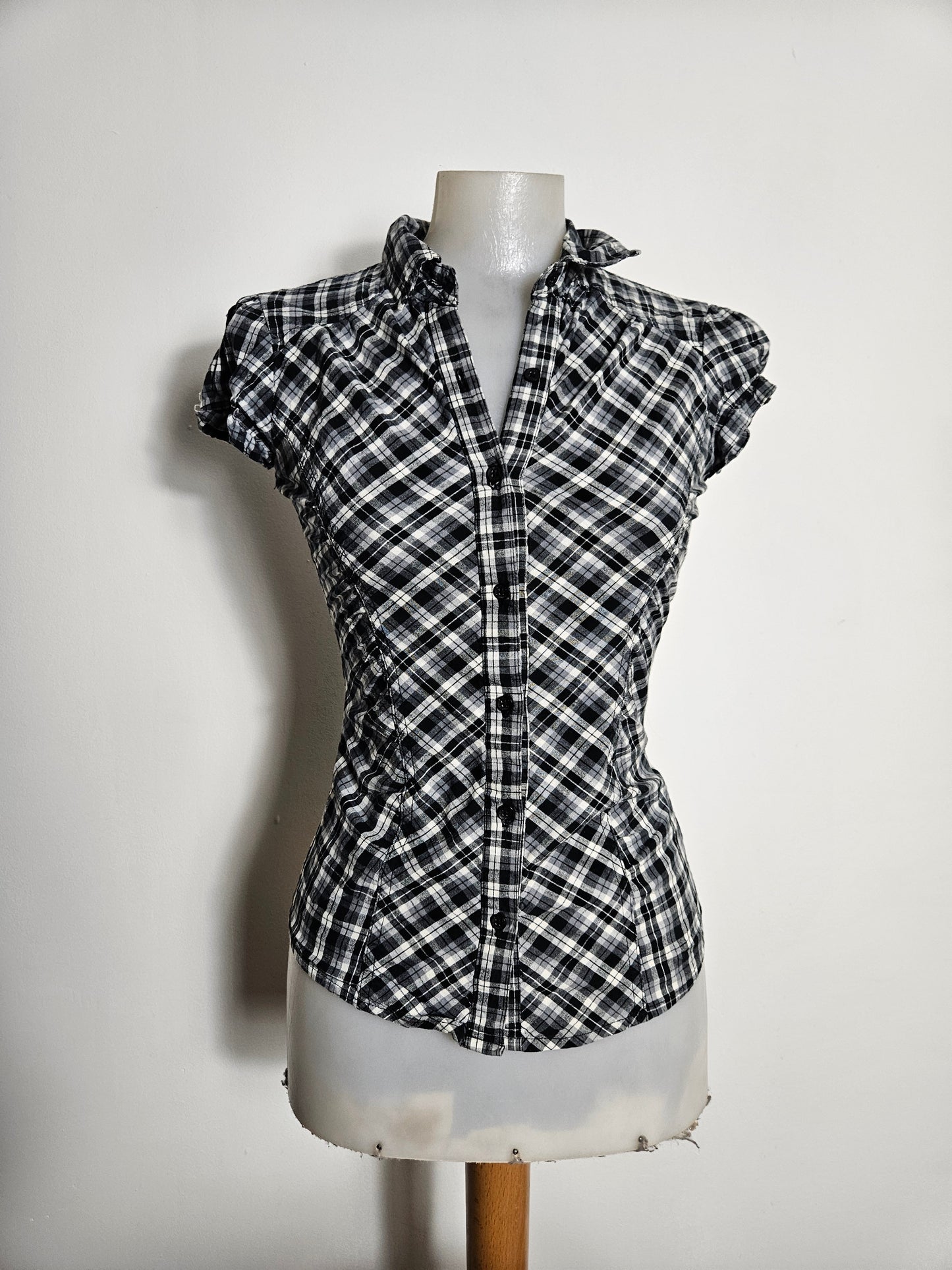 Chemise cintrée à carreaux