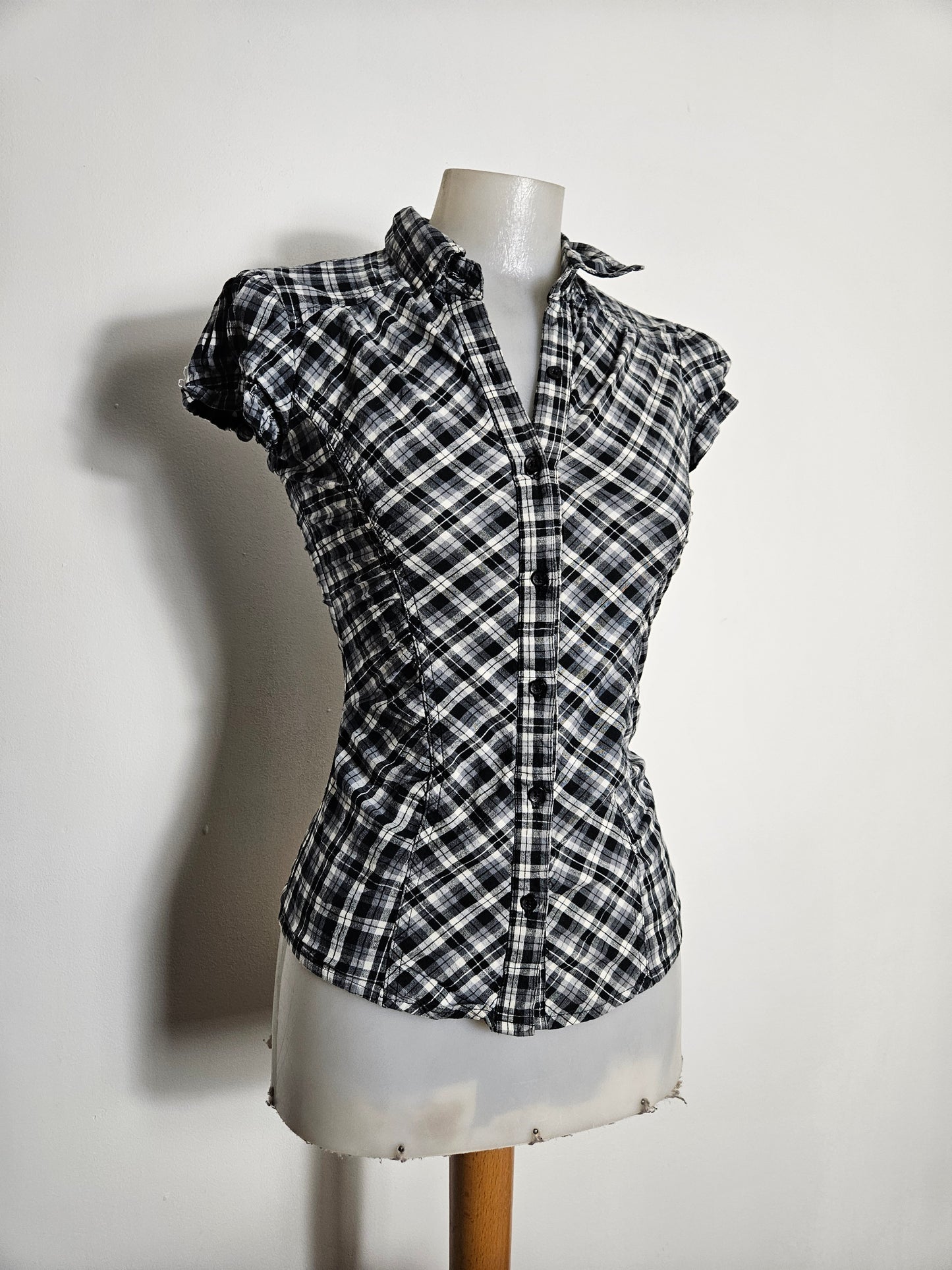 Chemise cintrée à carreaux