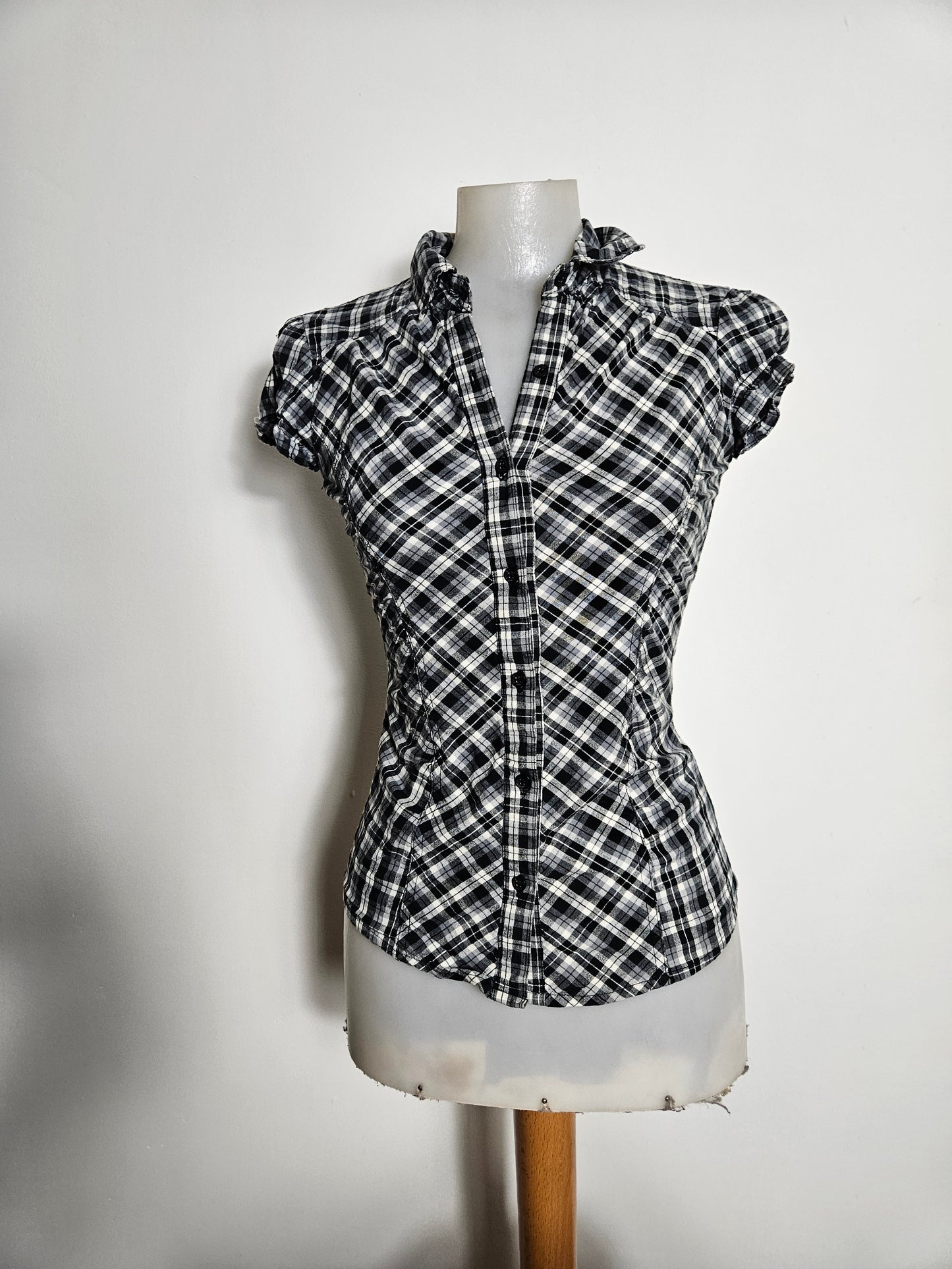 Chemise cintrée à carreaux