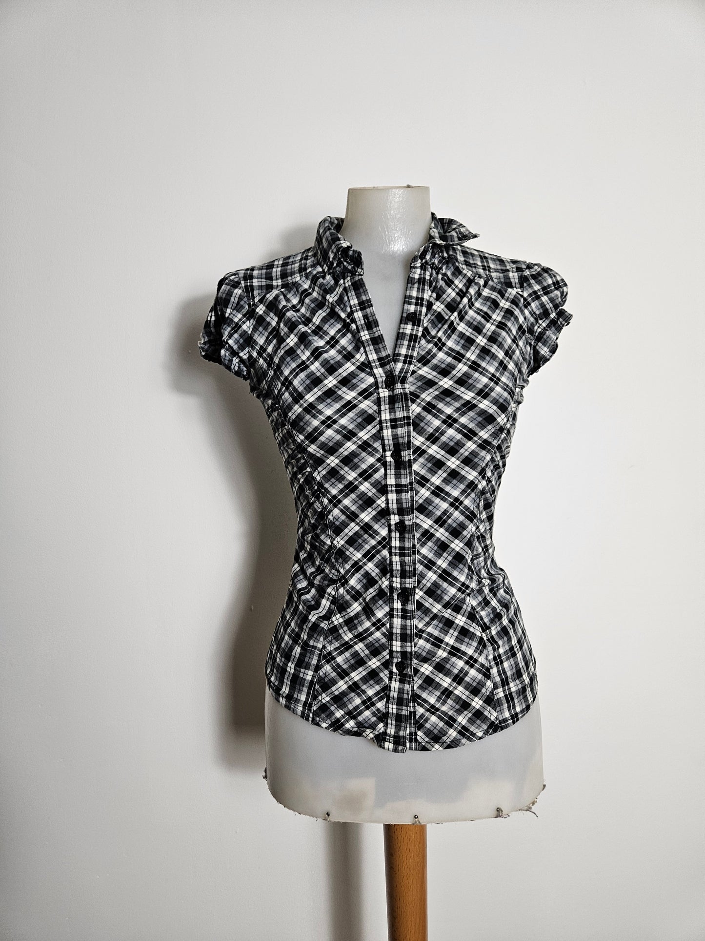 Chemise cintrée à carreaux