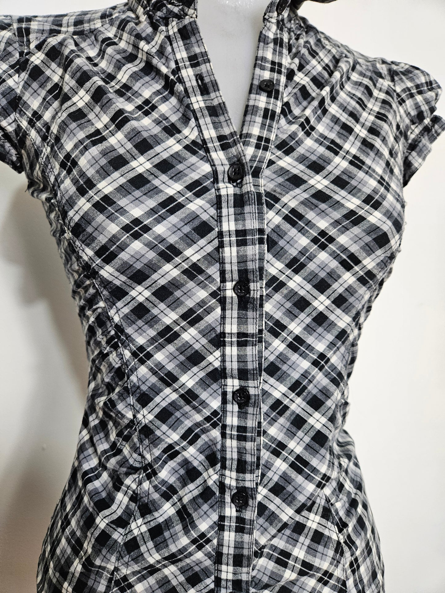Chemise cintrée à carreaux