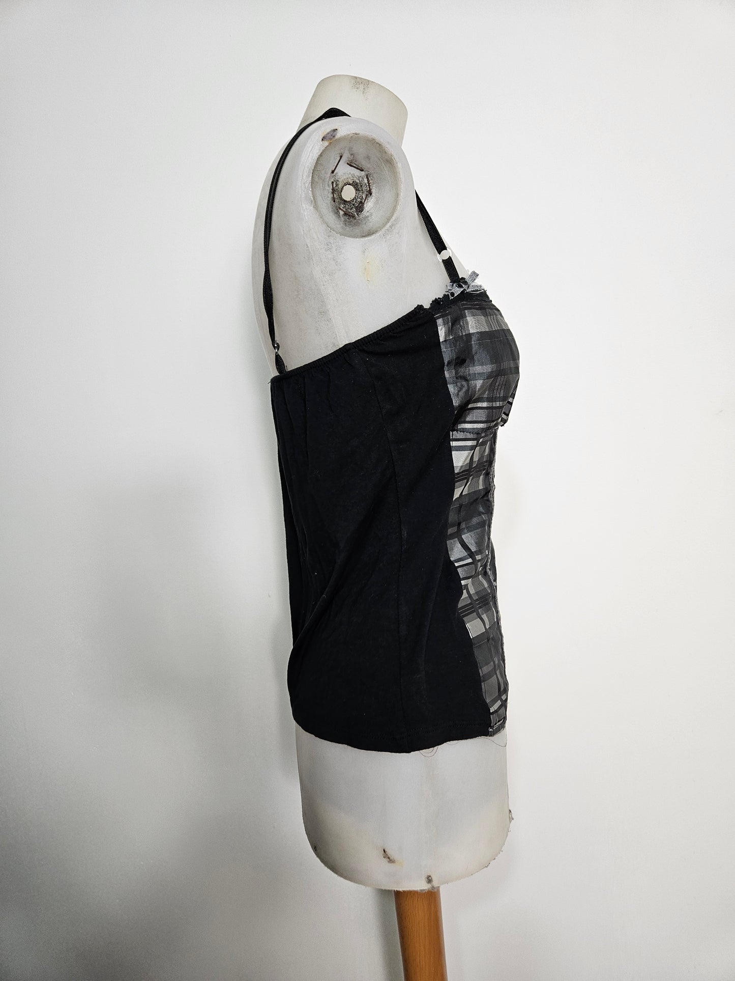 Haut esprit corset tartan