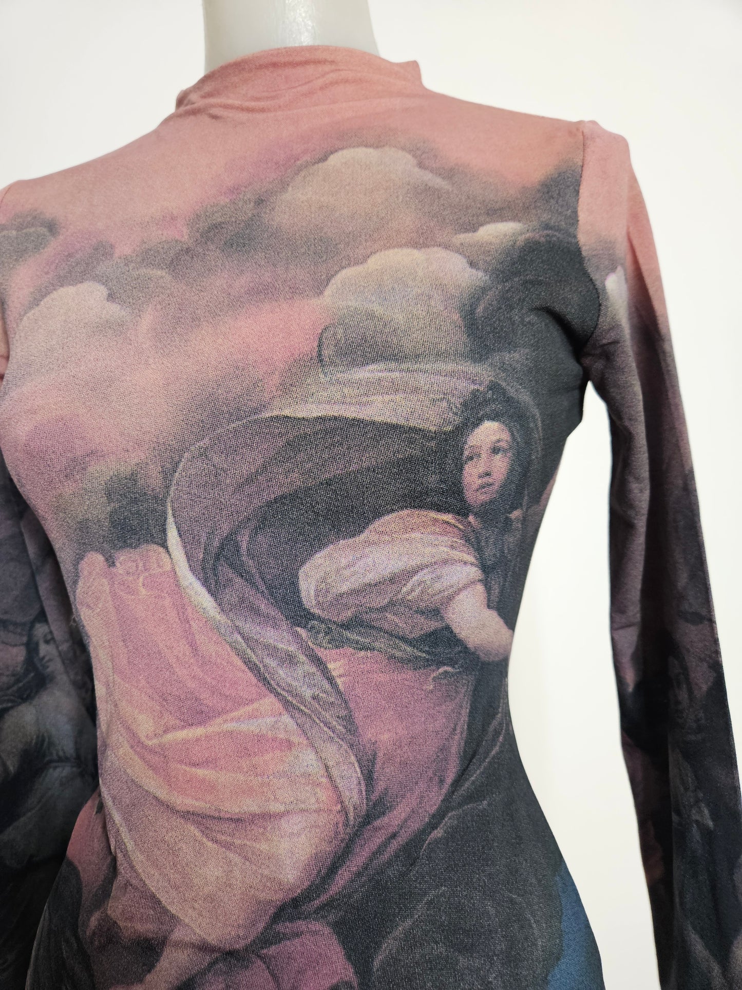 Haut moulant motif Renaissance