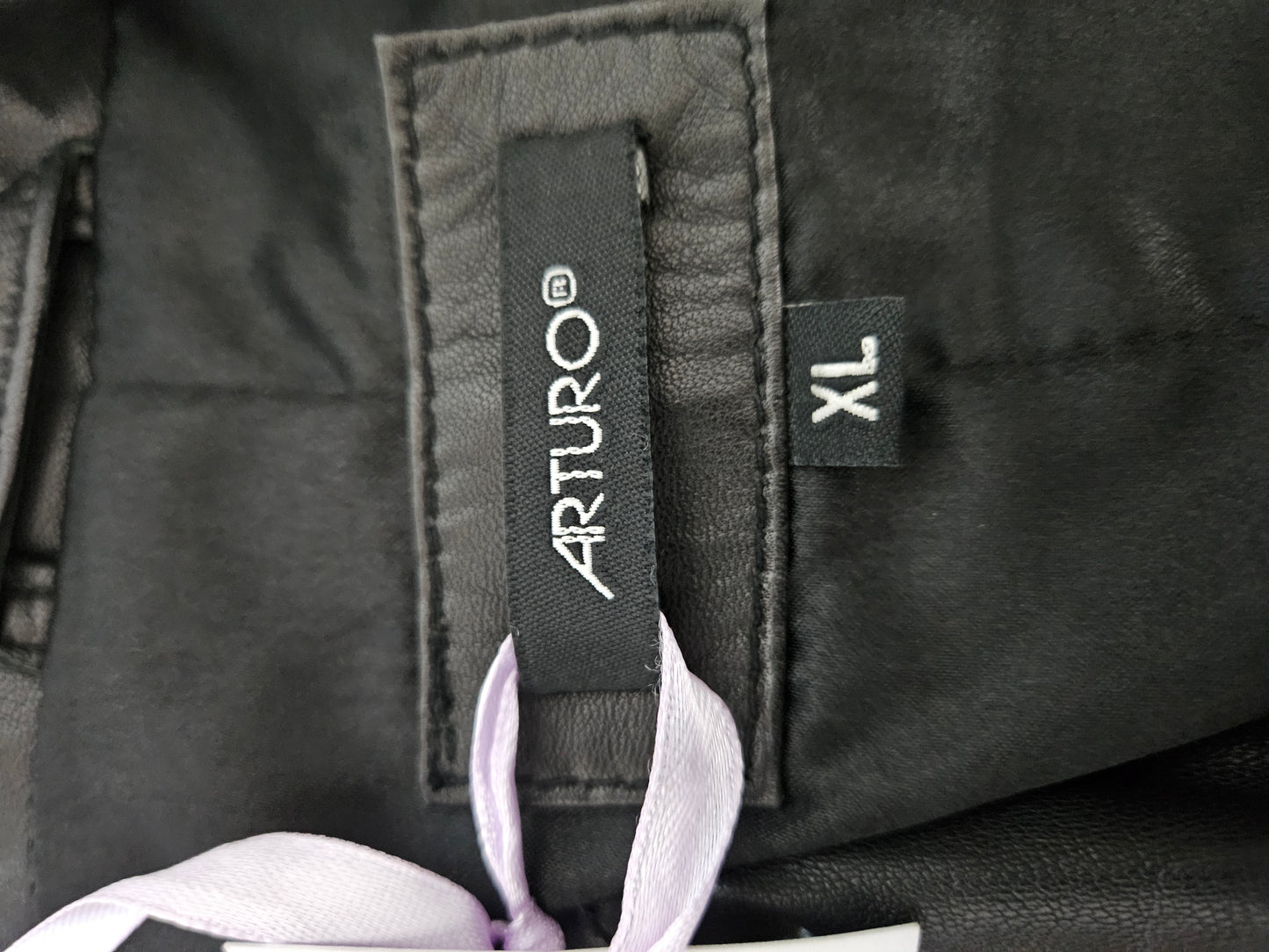 Trench en cuir mi long