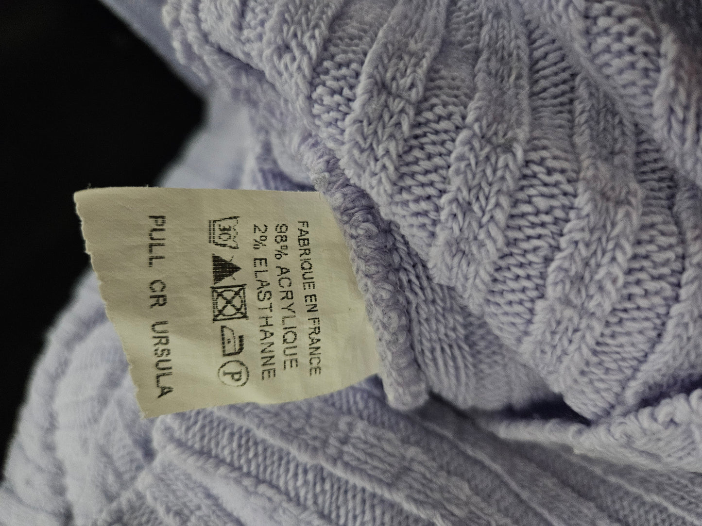 Pull côtelé effet ceinture