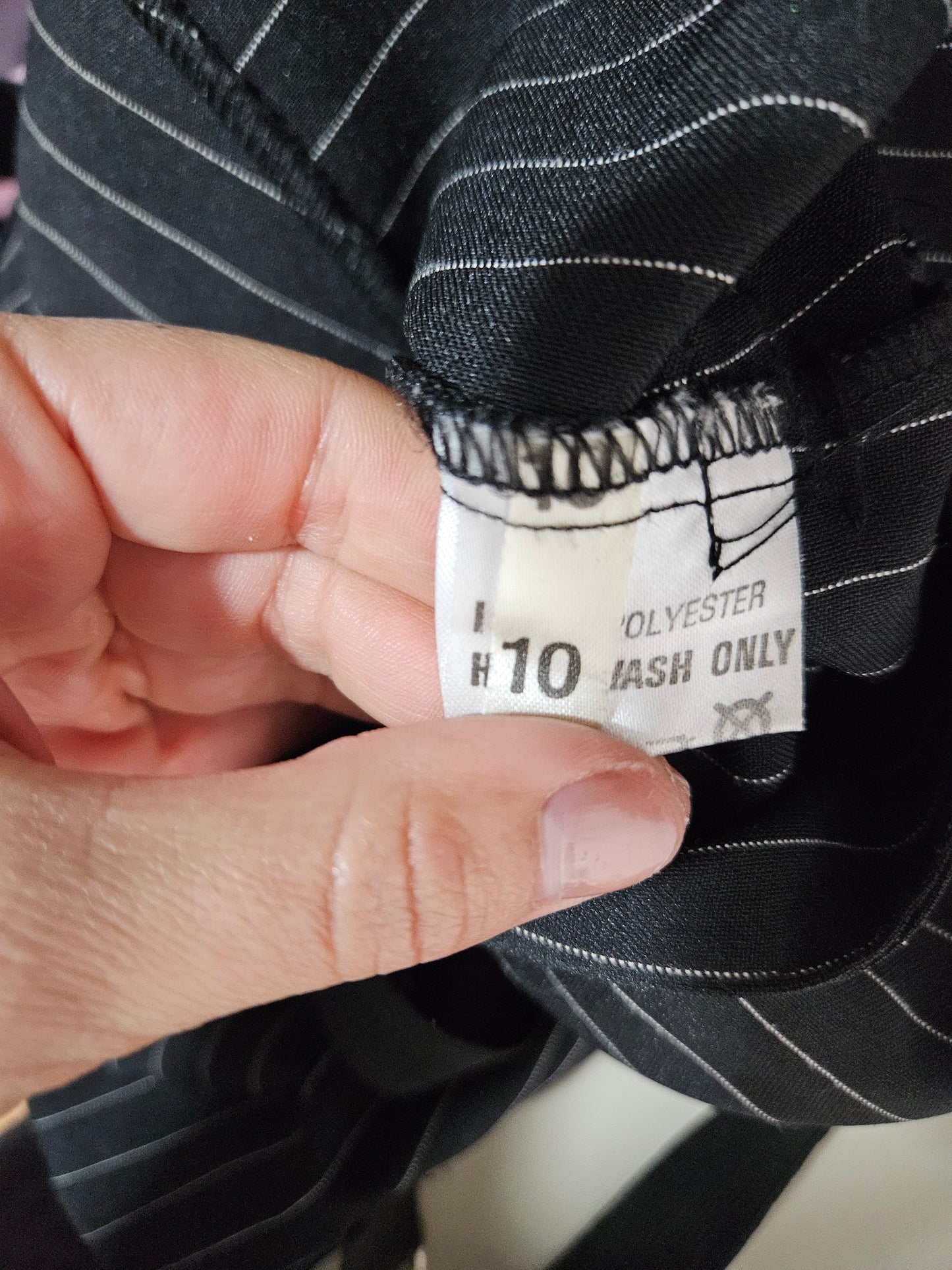 Jupe rayé à patch et sangles