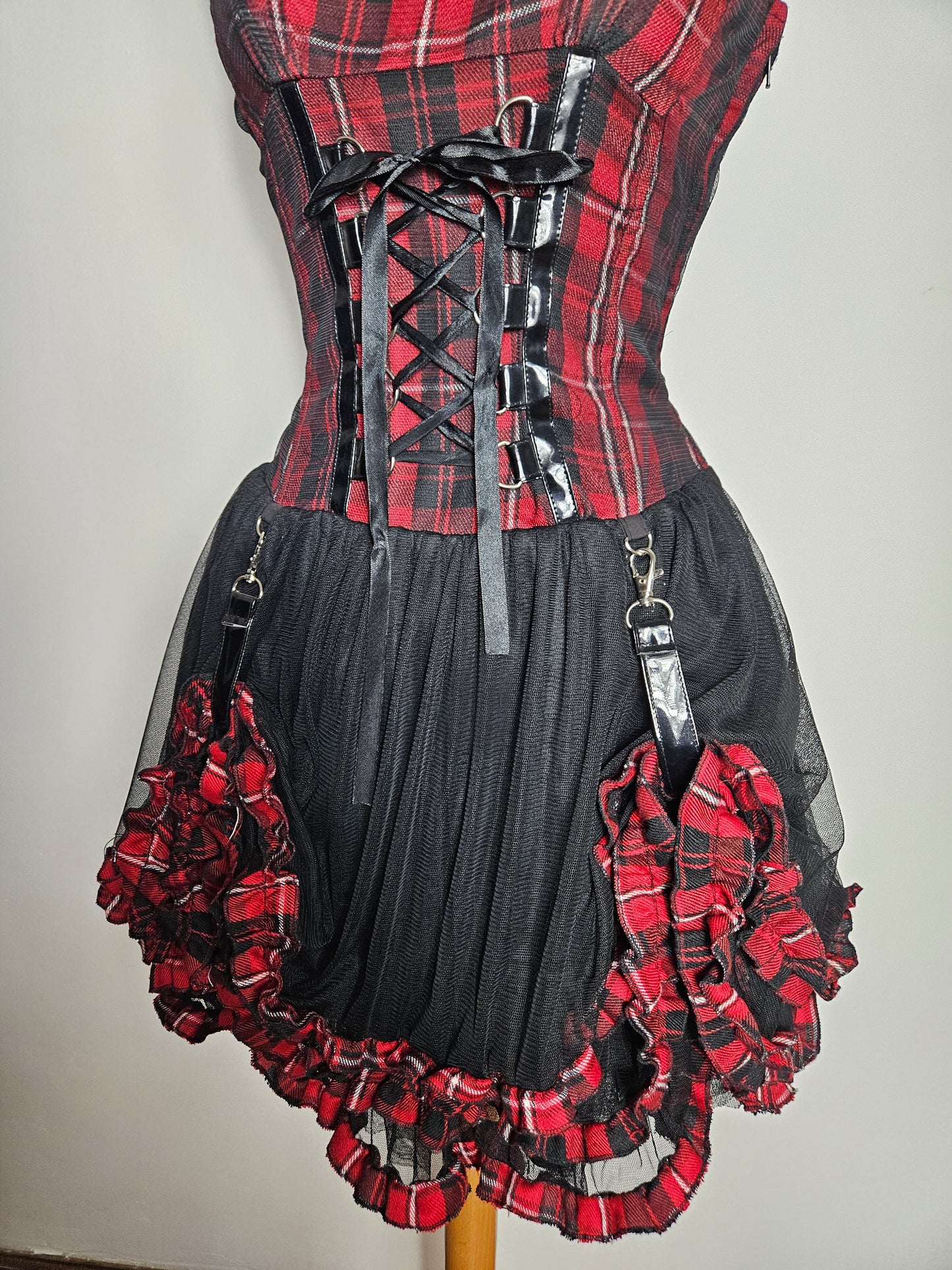 Robe tartan avec jupon