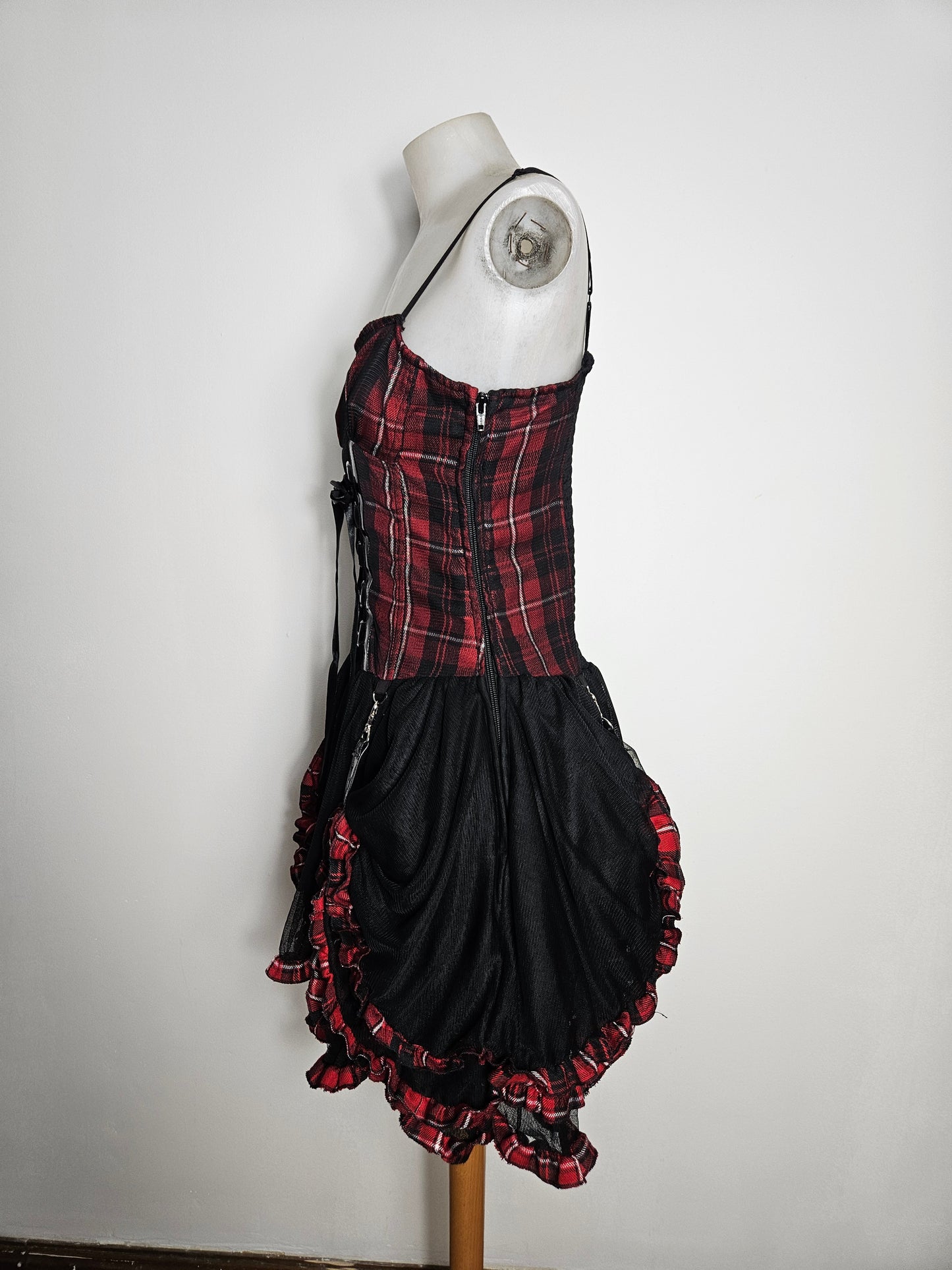Robe tartan avec jupon