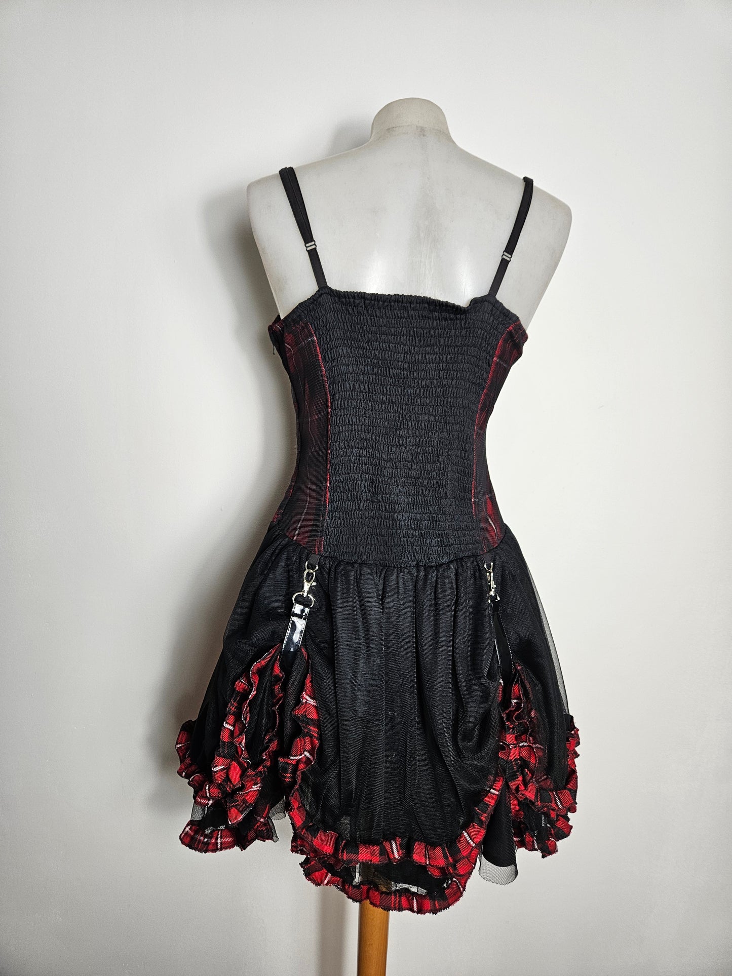 Robe tartan avec jupon