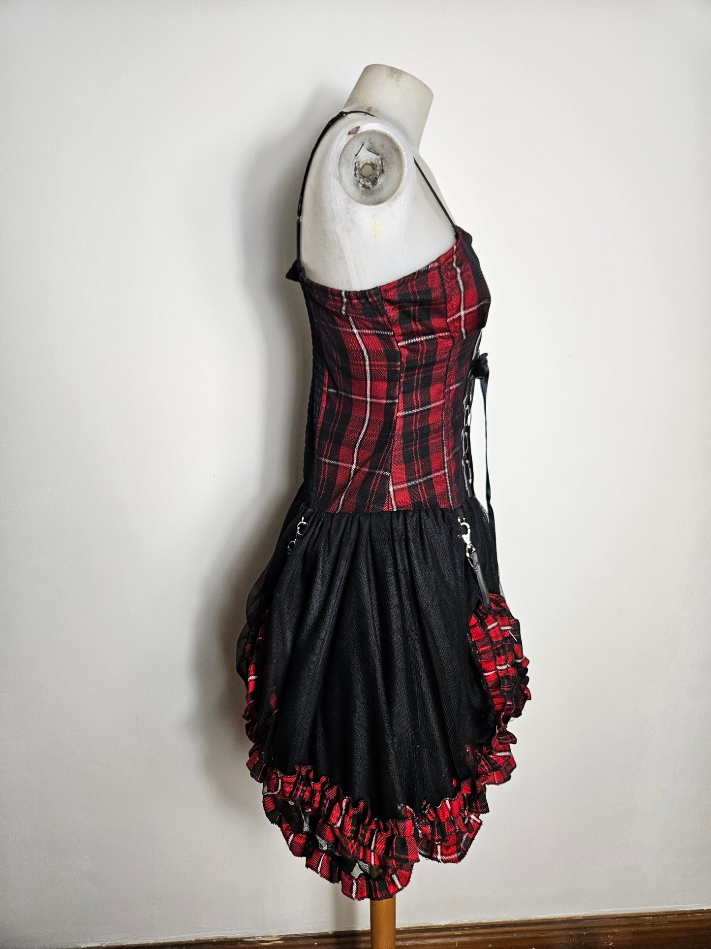 Robe tartan avec jupon