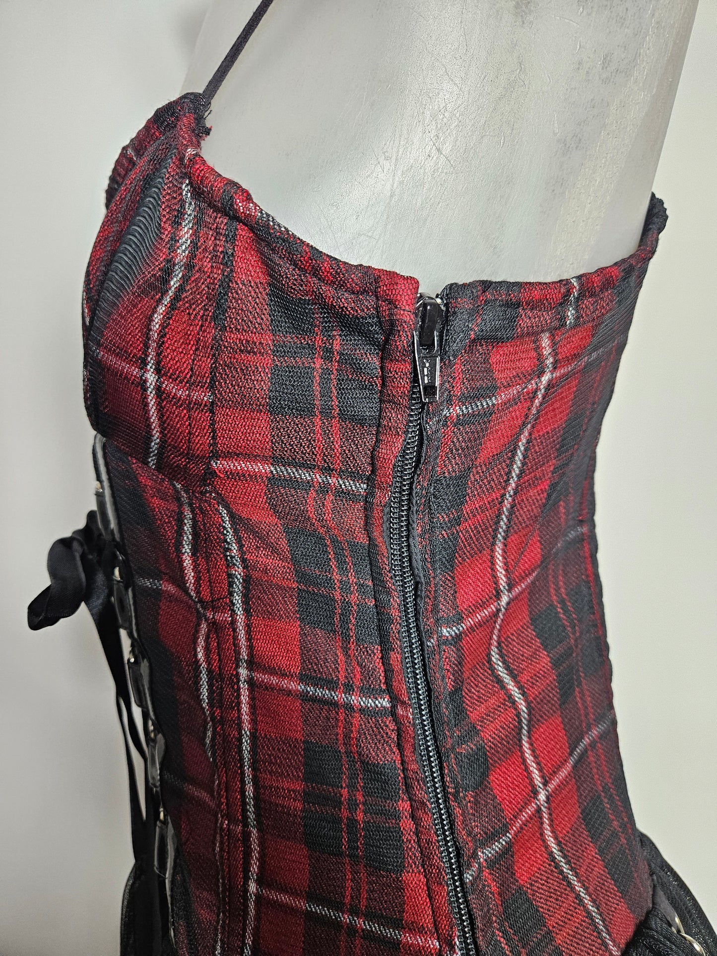 Robe tartan avec jupon