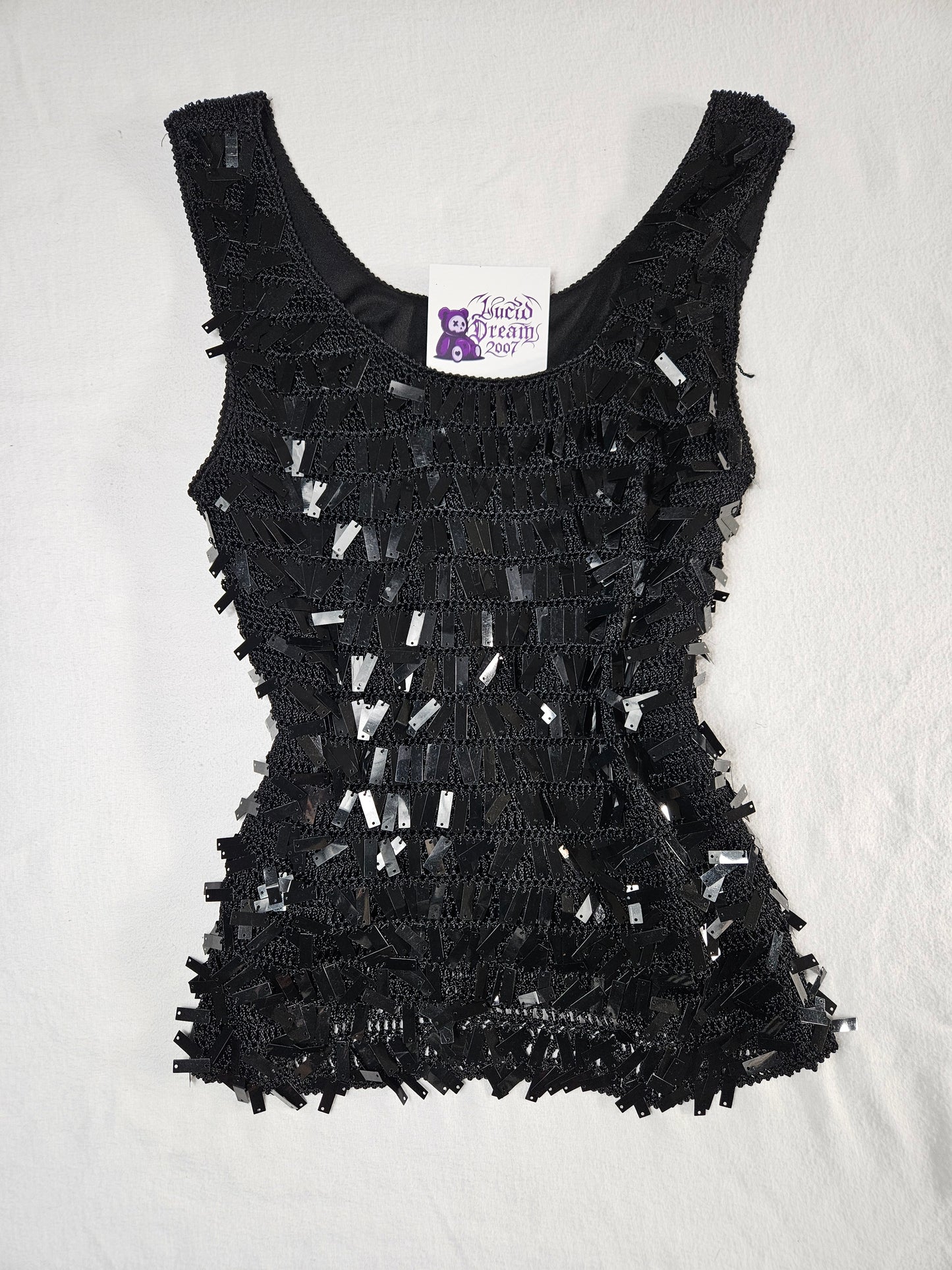 Haut crochet et sequins