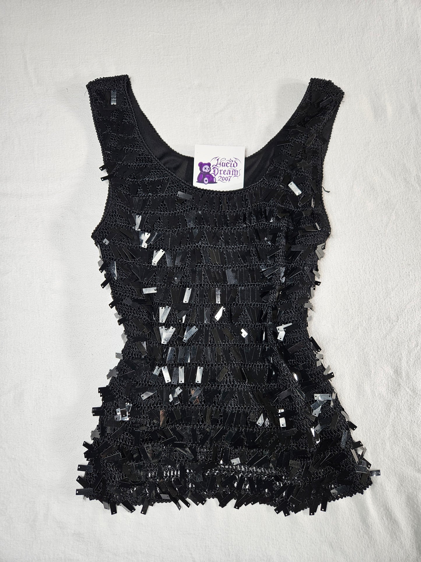 Haut crochet et sequins