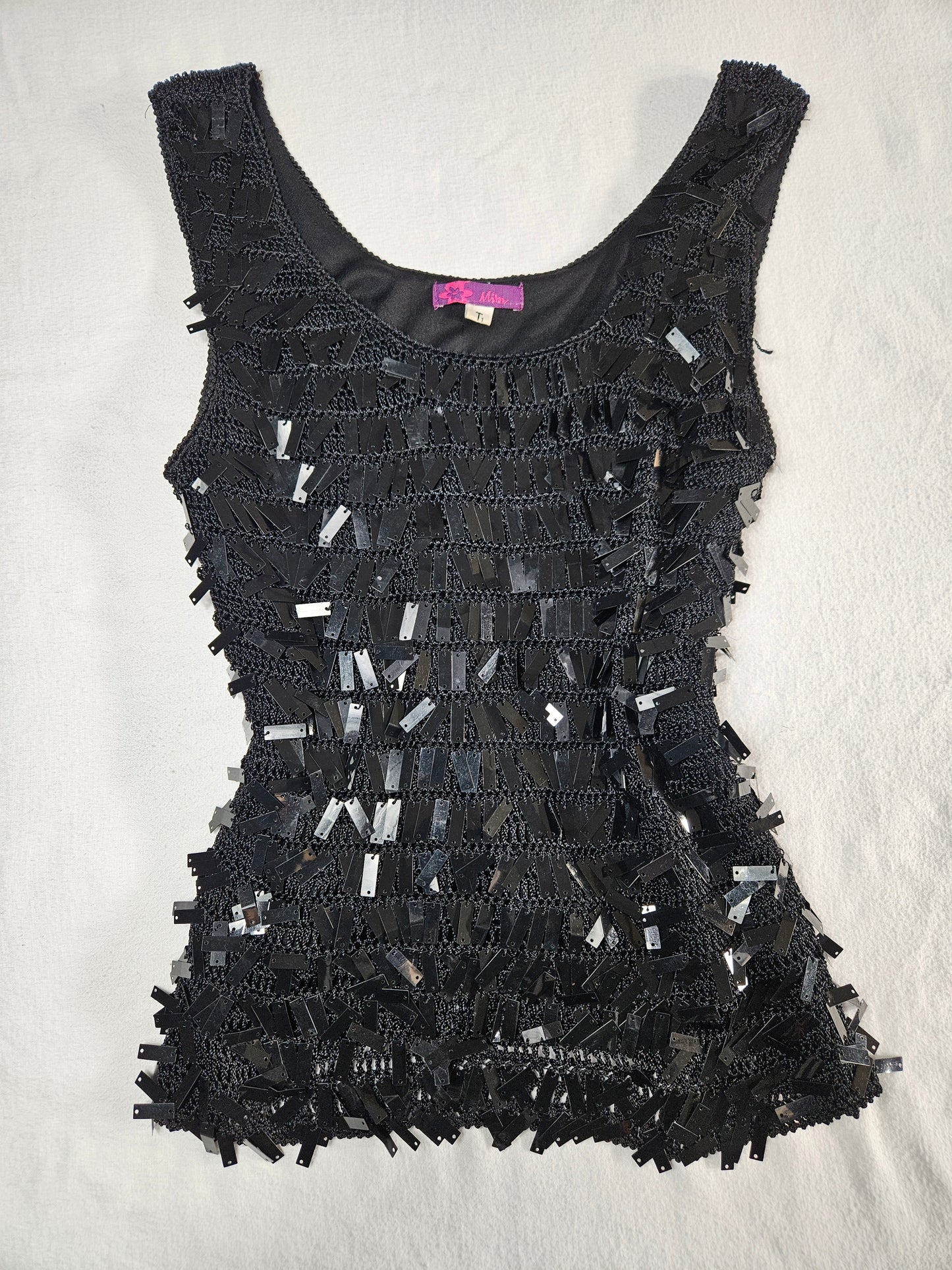 Haut crochet et sequins